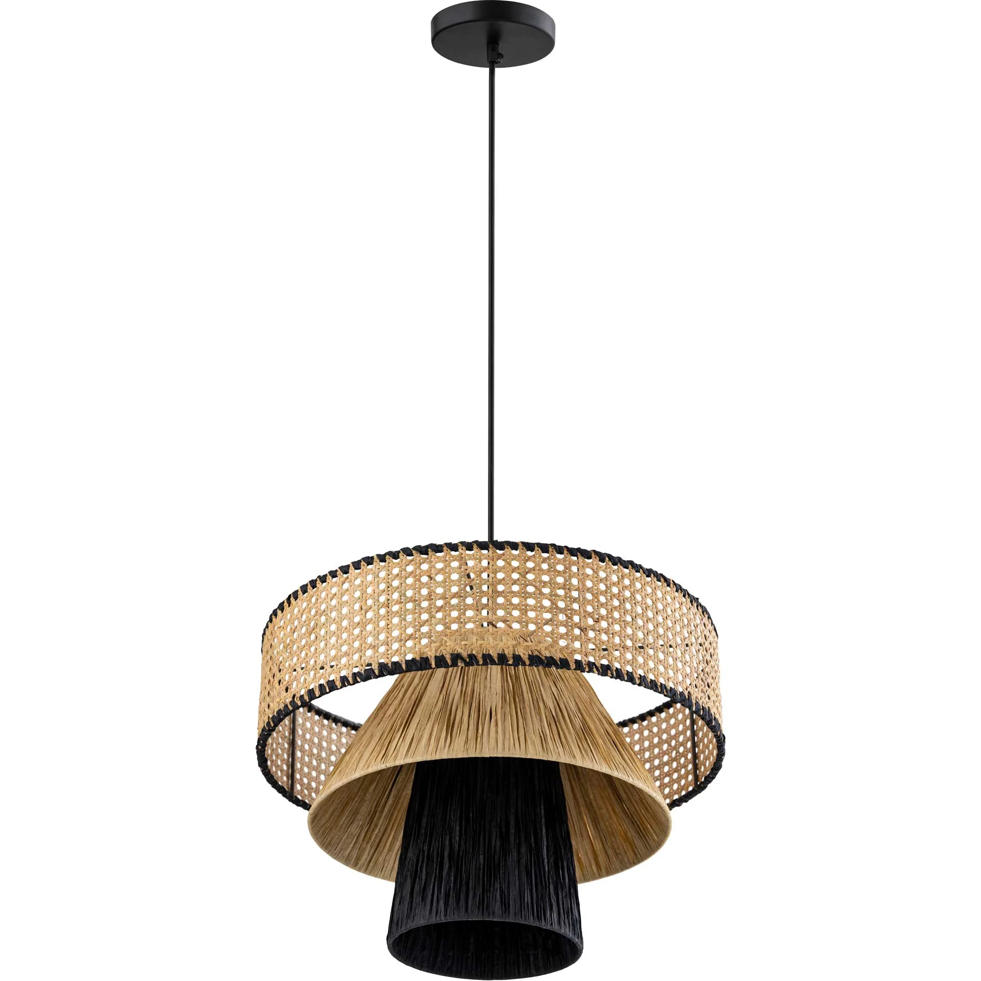 Ryder Pendant Black/Natural - Image 3