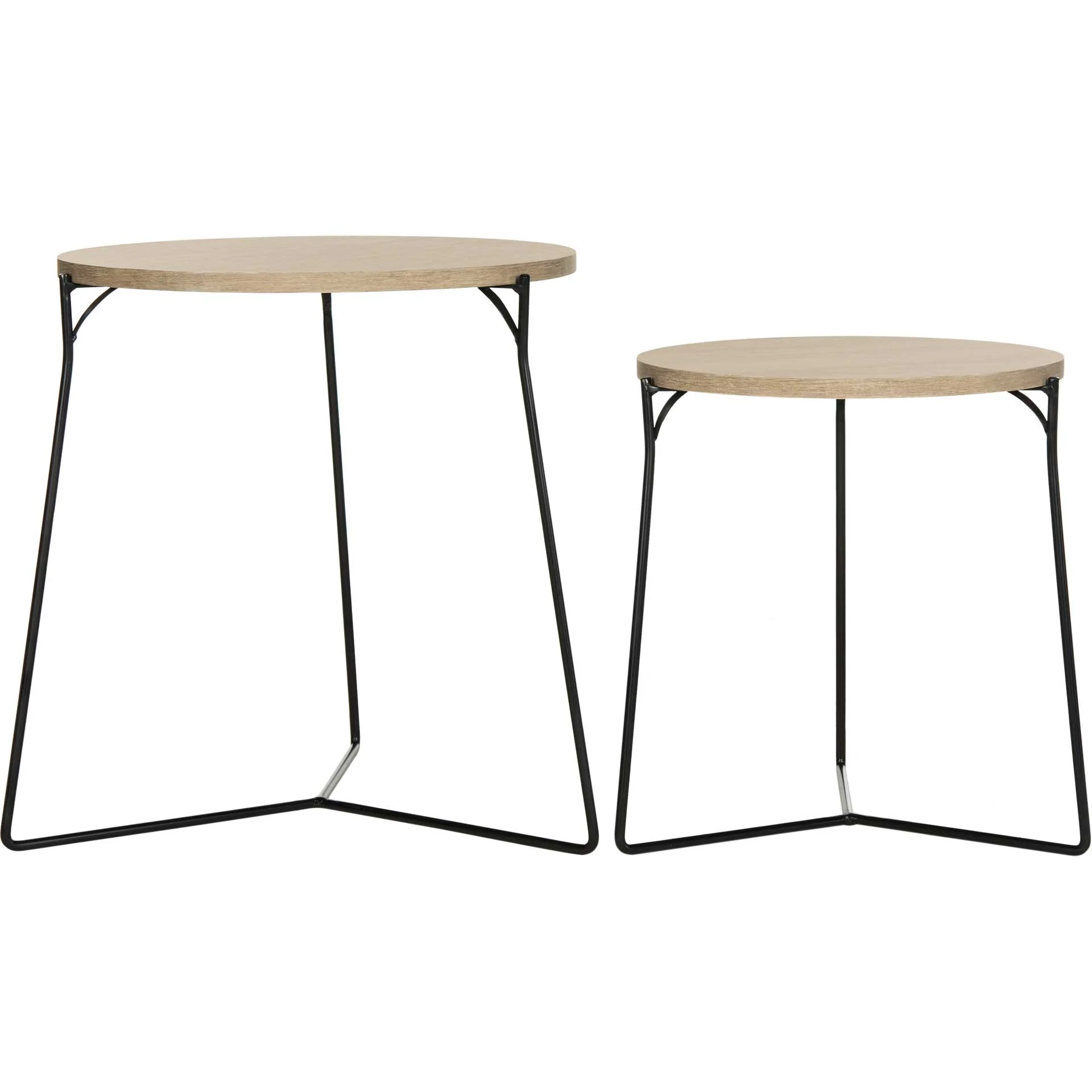Rylan Stacking End Table Light Oak/Black - Image 3