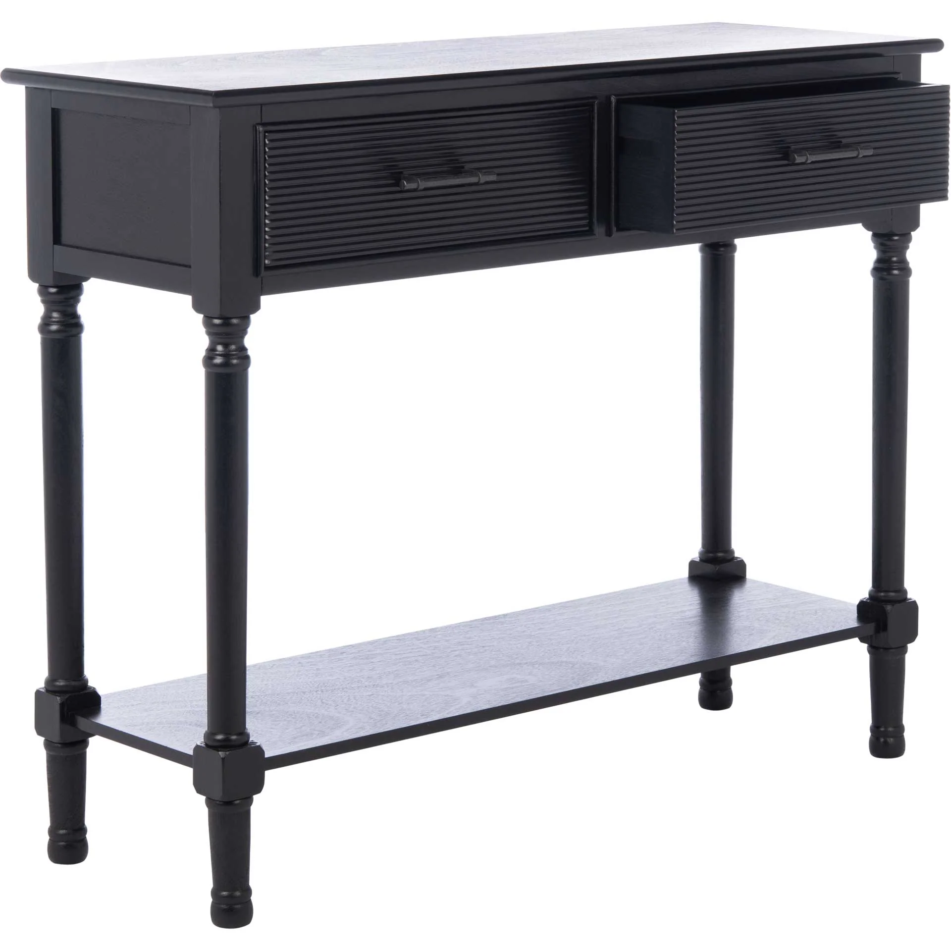 Rylee 2 Drawer Console Table Black - Image 2