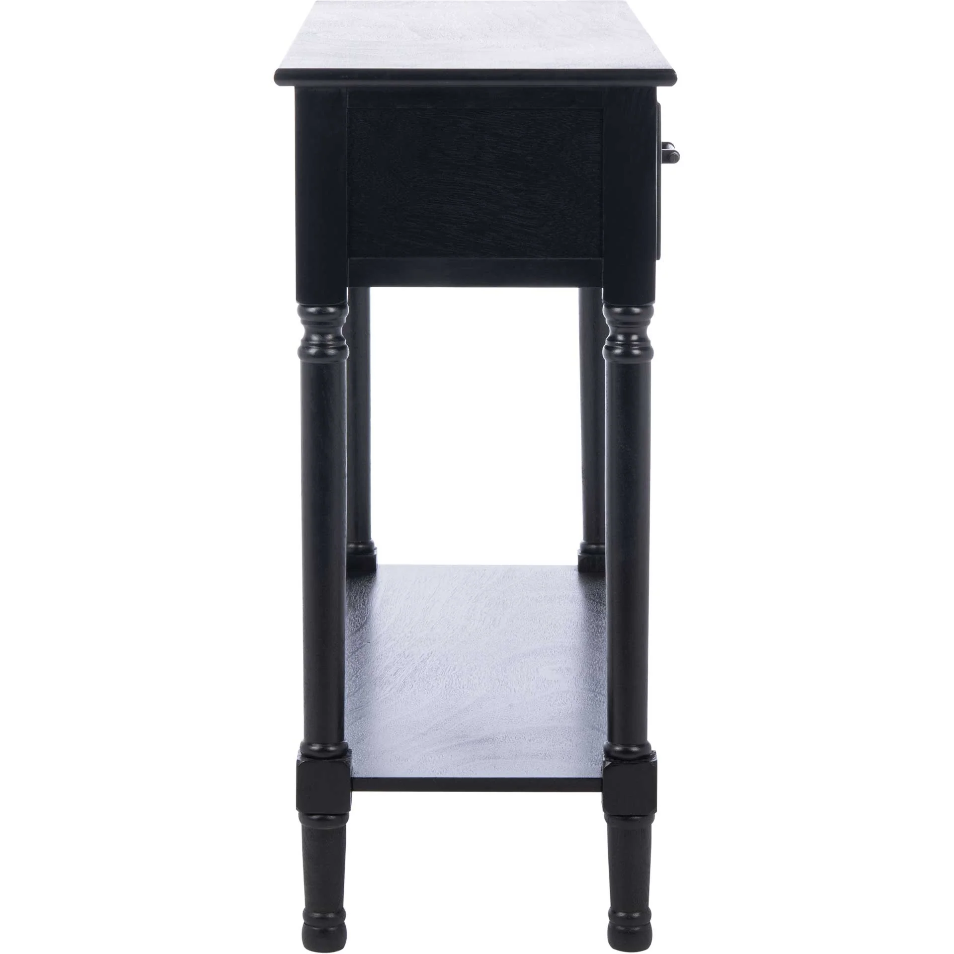 Rylee 2 Drawer Console Table Black - Image 3