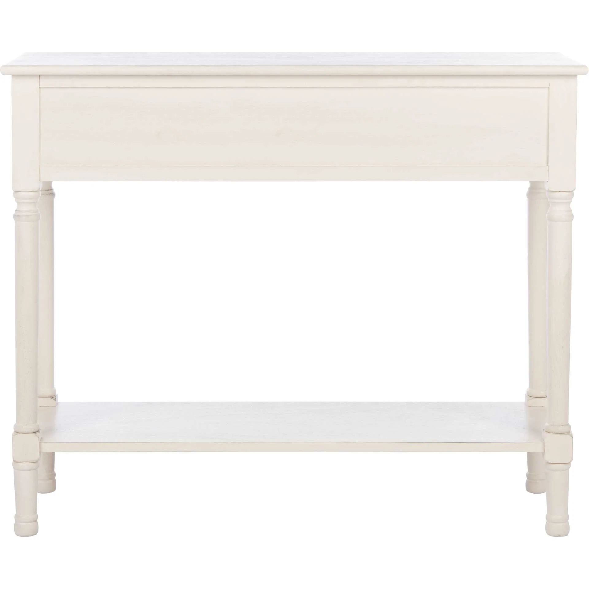 Rylee 2 Drawer Console Table Distressed White - Image 4