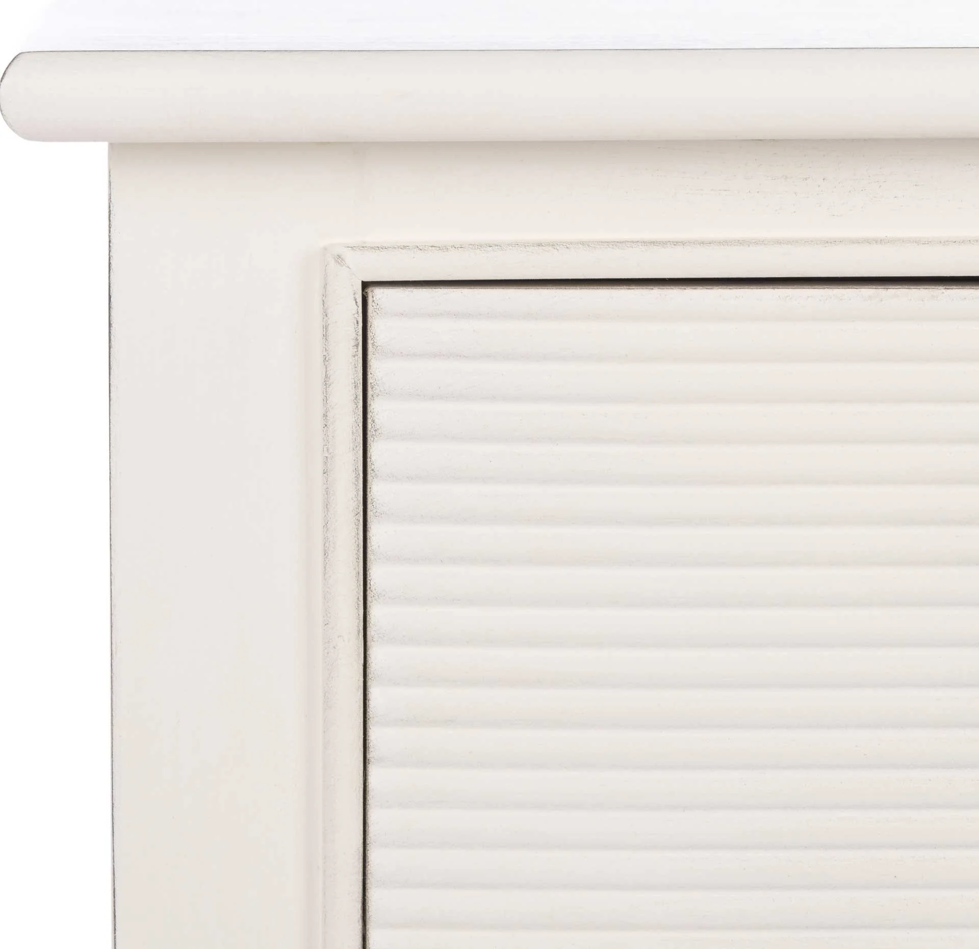 Rylee 2 Drawer Console Table Distressed White - Image 5