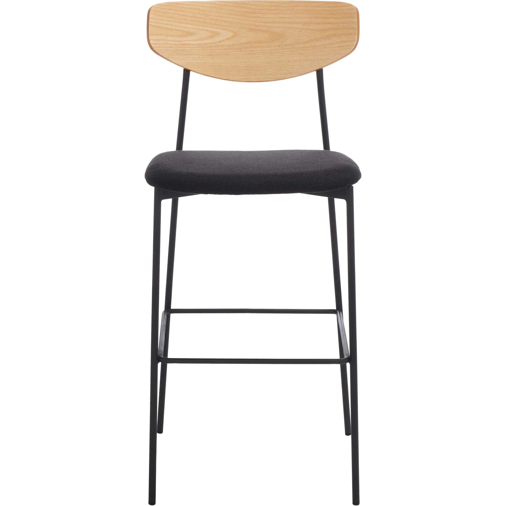 Ryne Bar Stool Oak/Black - Image 2