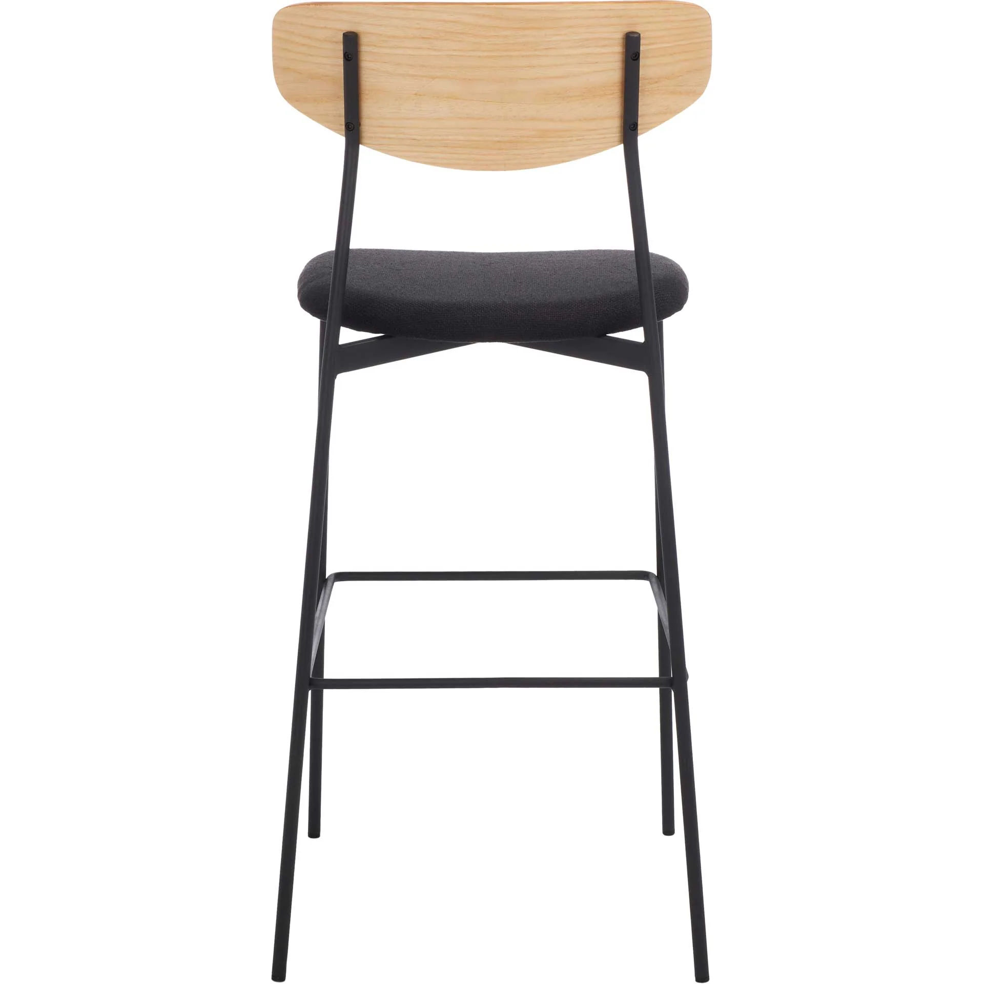 Ryne Bar Stool Oak/Black - Image 3