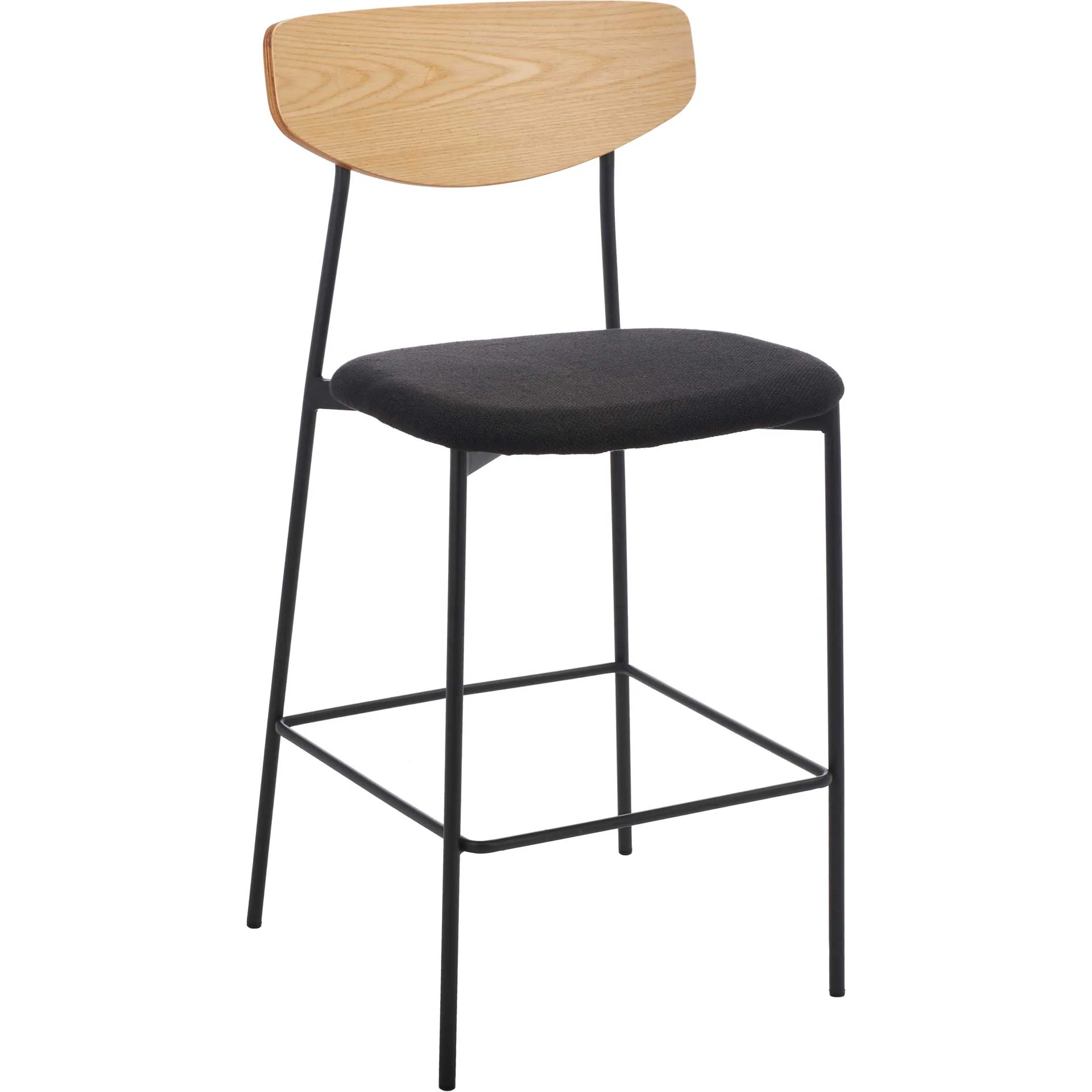 Ryne Bar Stool Oak/Black - Image 5