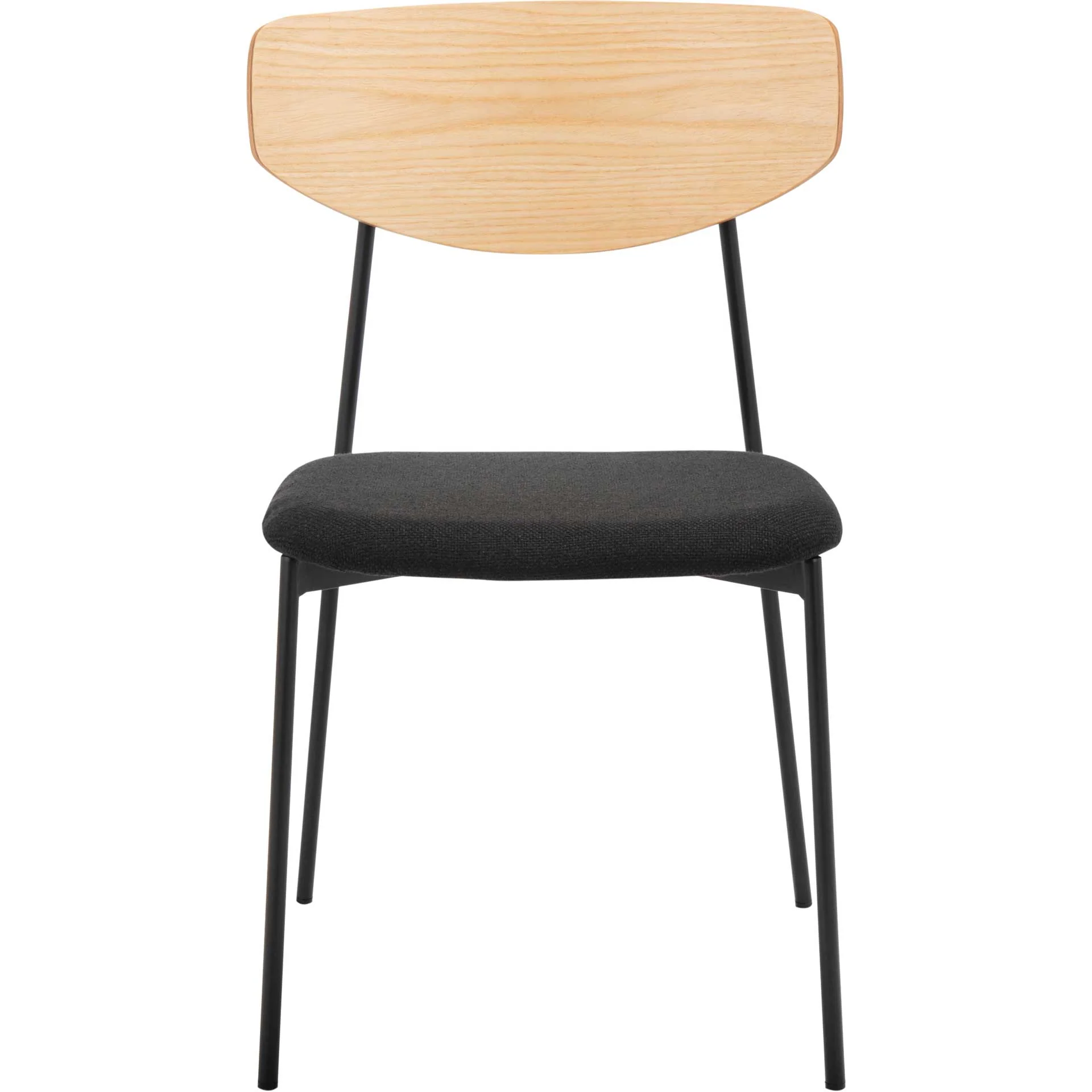 Ryne Dining Chair Oak/Black (Set of 2) - Image 3