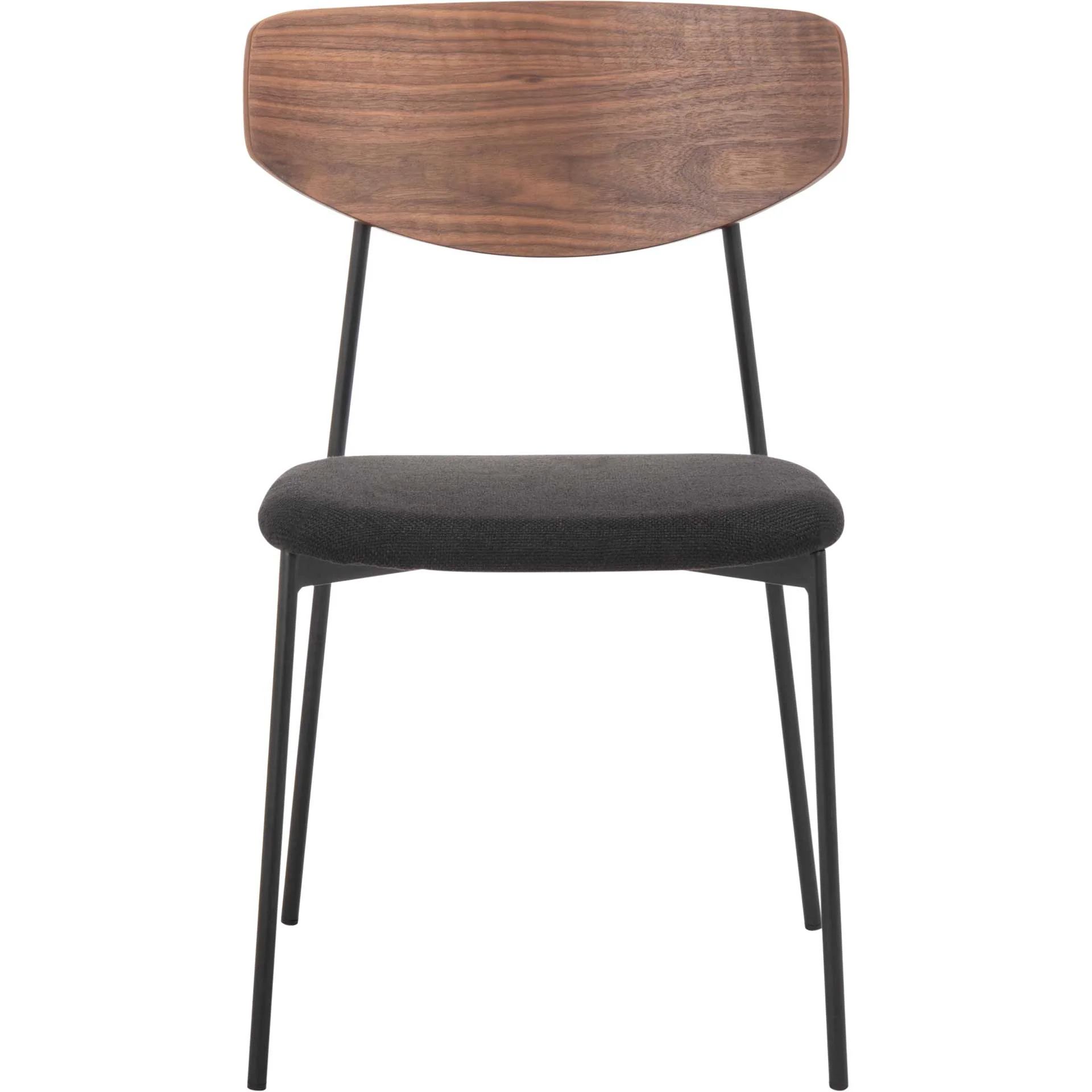 Ryne Dining Chair Walnut/Black (Set of 2) - Image 3