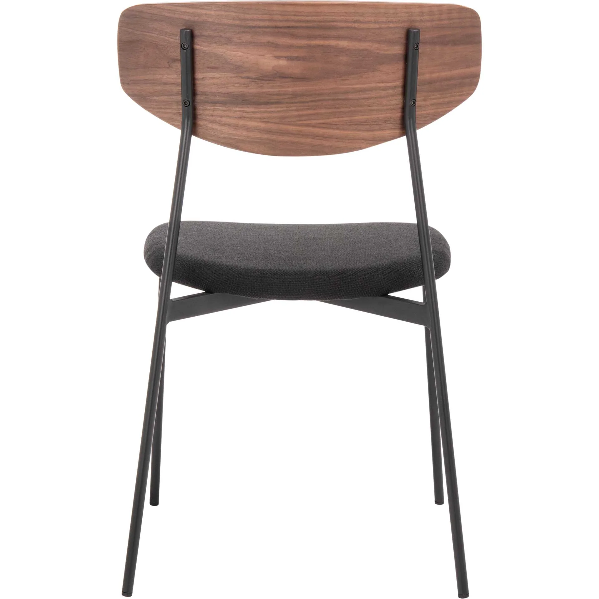 Ryne Dining Chair Walnut/Black (Set of 2) - Image 4
