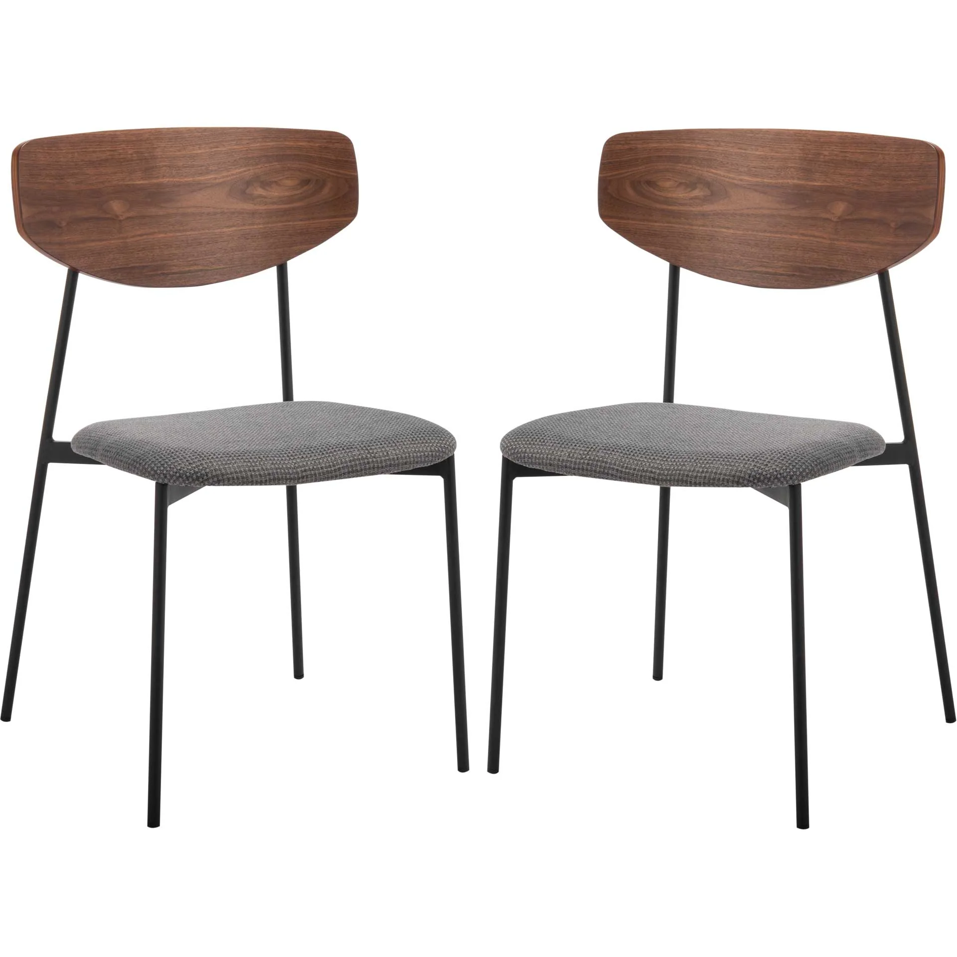 Ryne Dining Chair Walnut/Gray (Set of 2) - Image 2