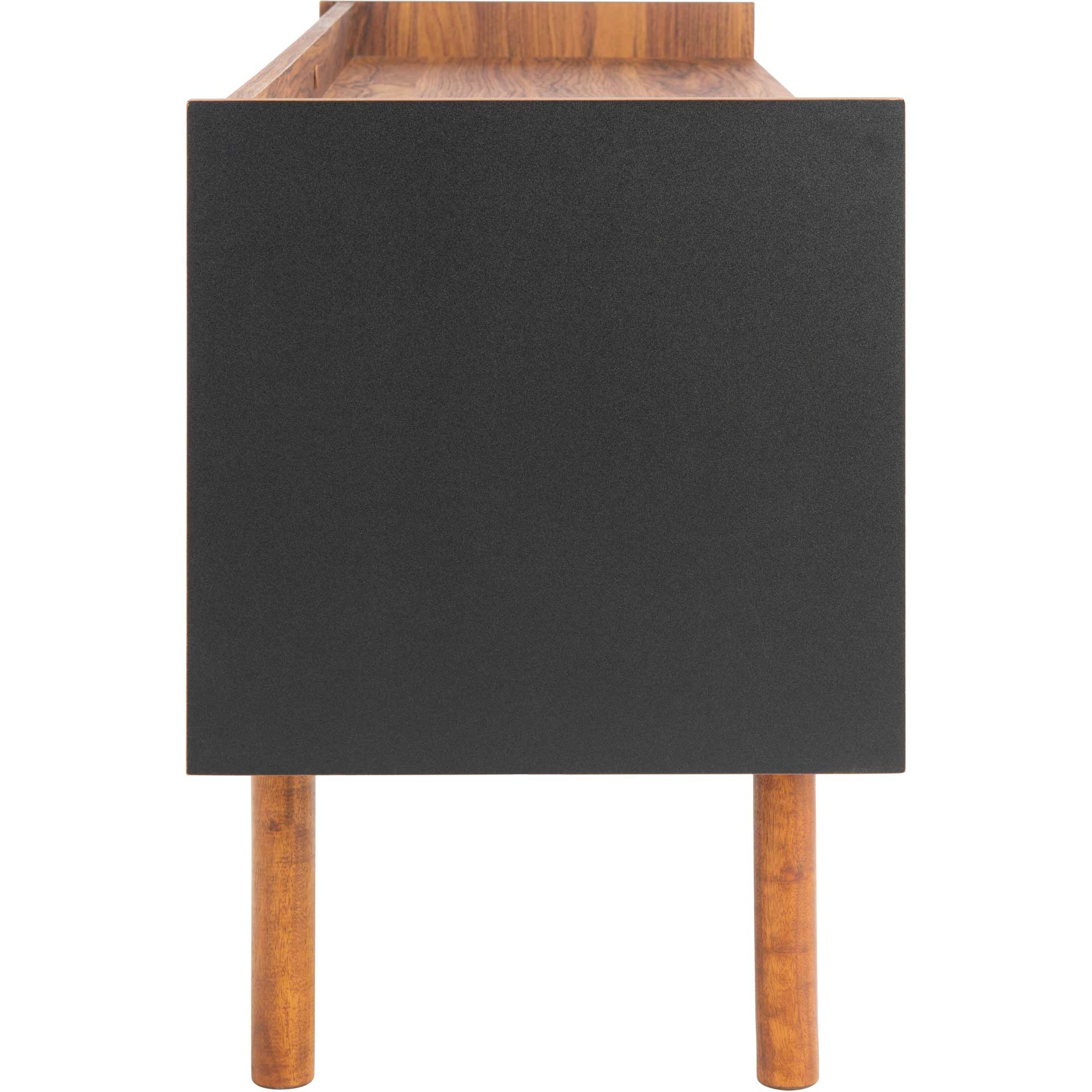 Sade 2 Shelf Media Stand Walnut/Black - Image 3