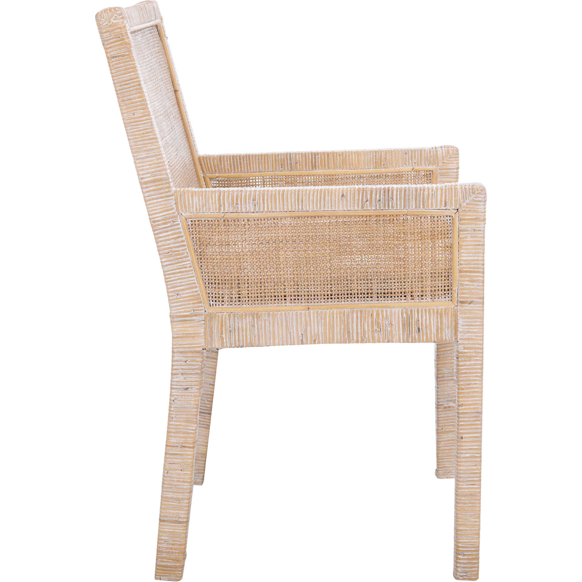 Saffron Accent Chair With Cushion Gray White Wash - Image 2