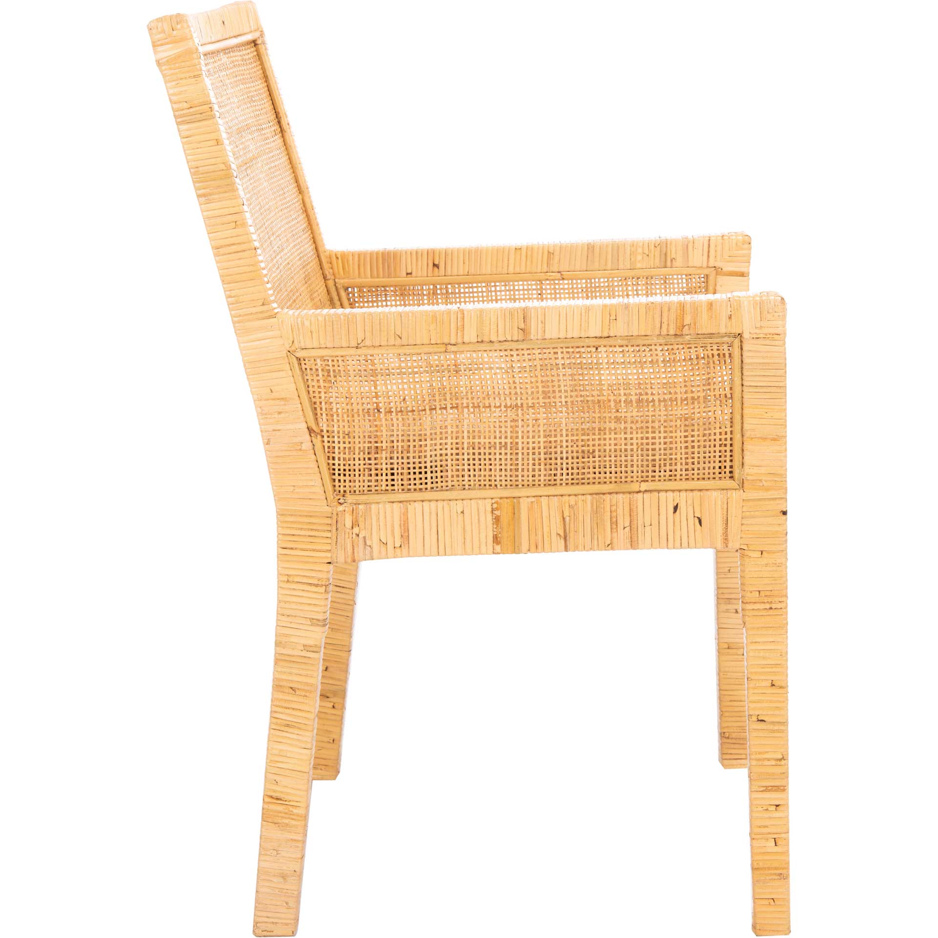 Saffron Accent Chair With Cushion Natural/White - Image 2