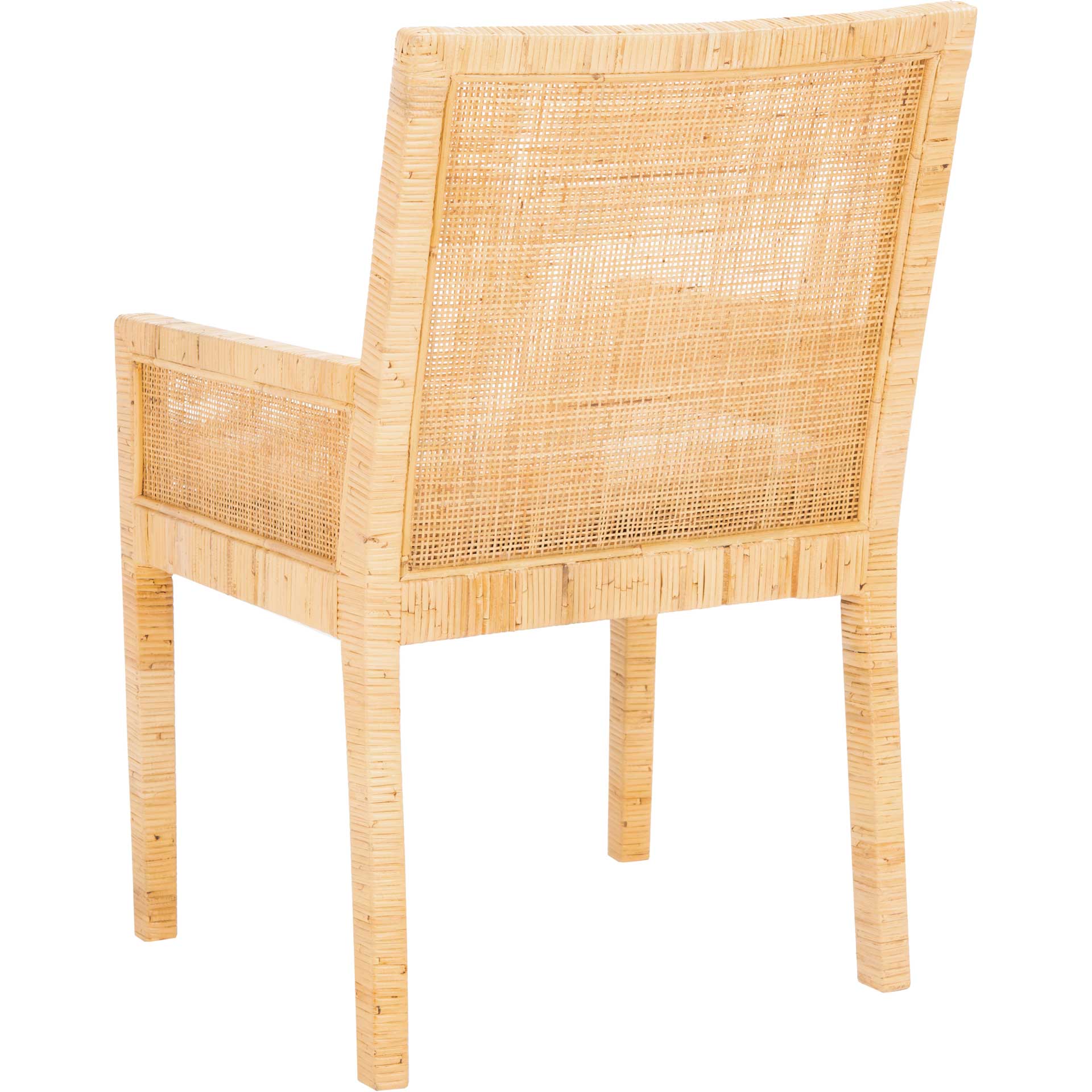 Saffron Accent Chair With Cushion Natural/White - Image 4