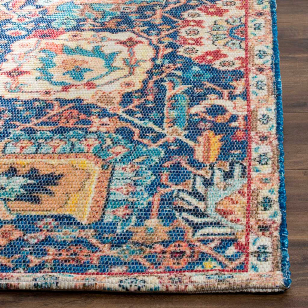 Saffron Blue/Orange Area Rug - Image 2