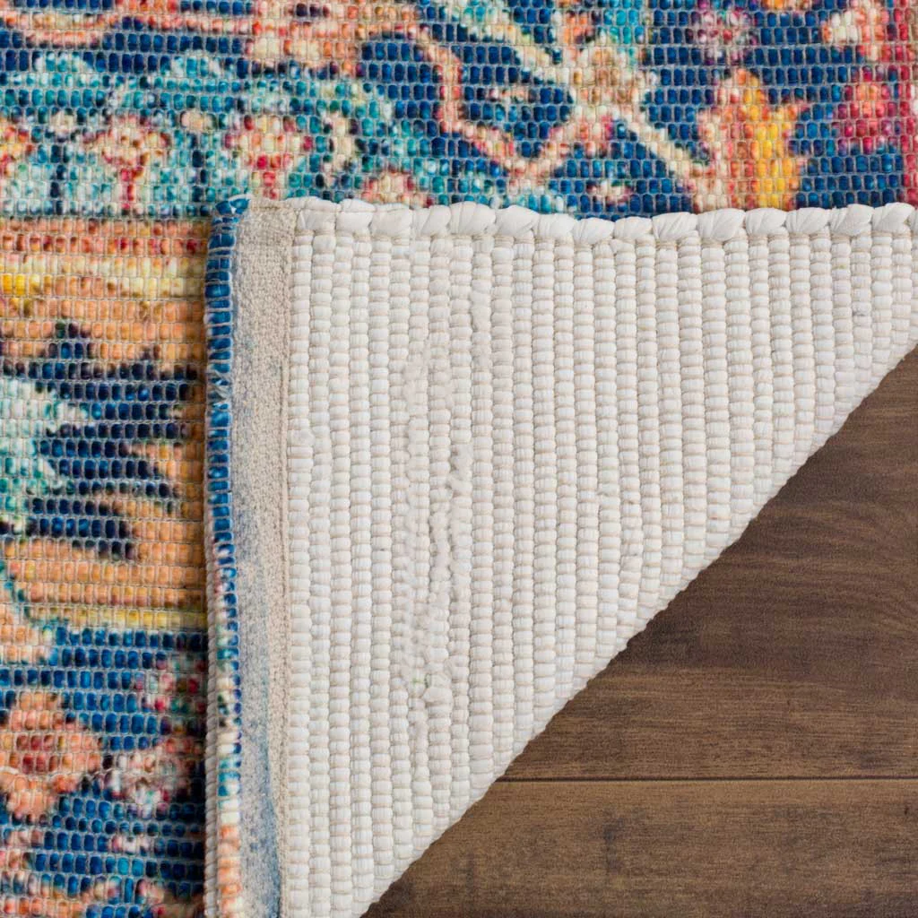 Saffron Blue/Orange Area Rug - Image 3