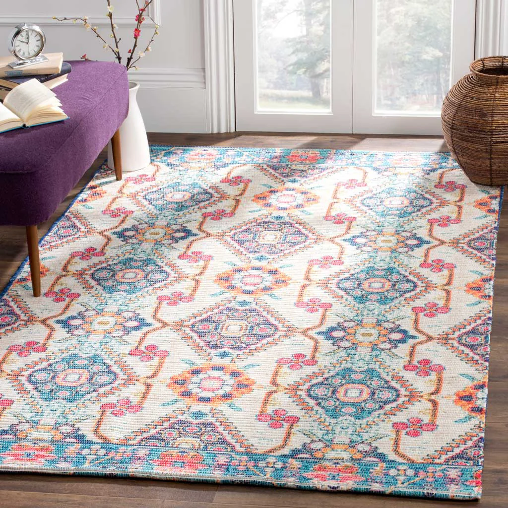 Saffron Cream/Blue Area Rug - Image 4