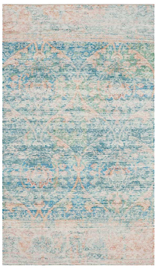 Saffron Fade Turquoise/Peach Area Rug - Image 2