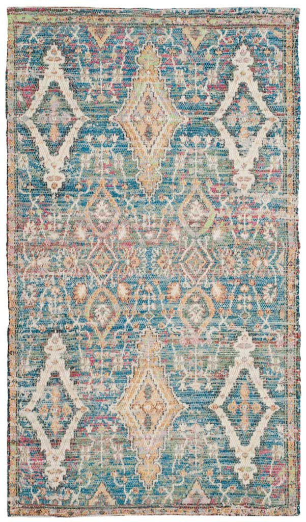 Saffron Turquoise/Peach Area Rug - Image 2