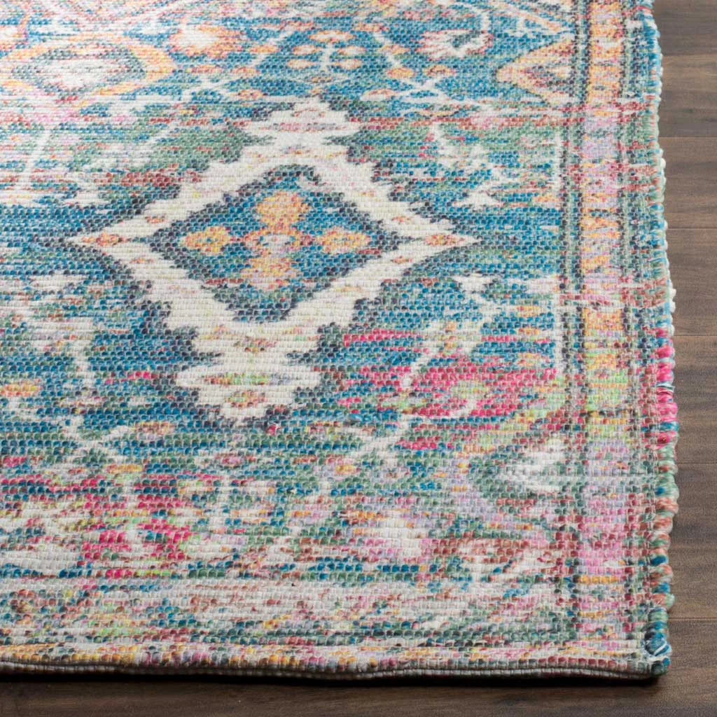 Saffron Turquoise/Peach Area Rug - Image 3