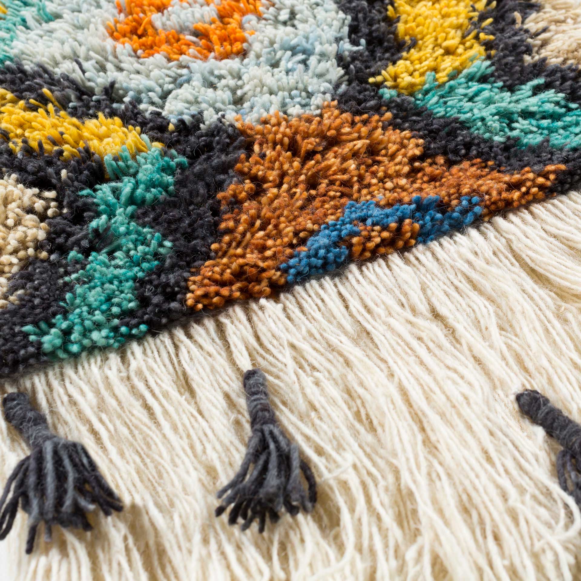 Safura Wall Hanging Saffron/Sea Foam/Bright Orange - Image 2