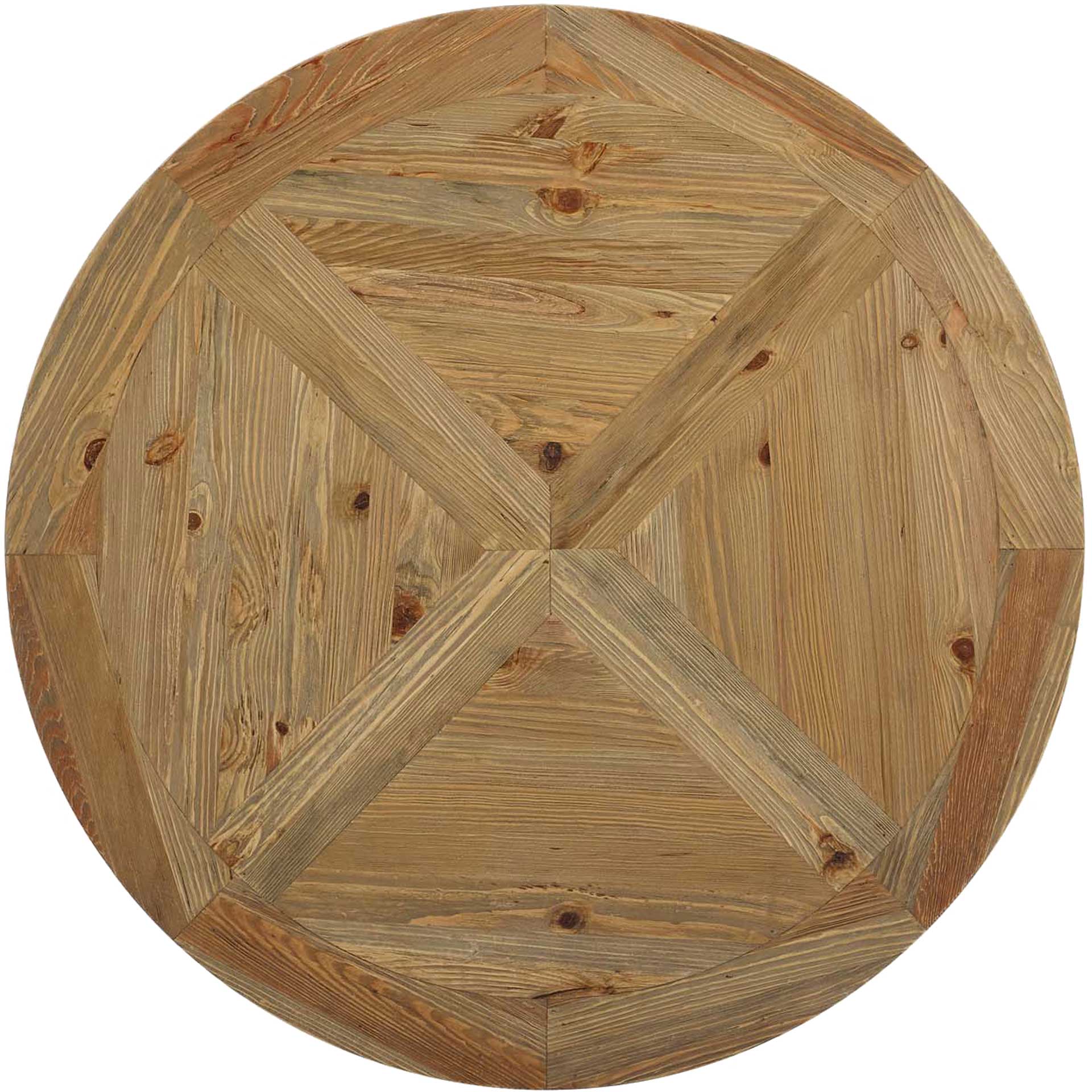 Saga Round Pine Wood Dining Table Brown - Image 11