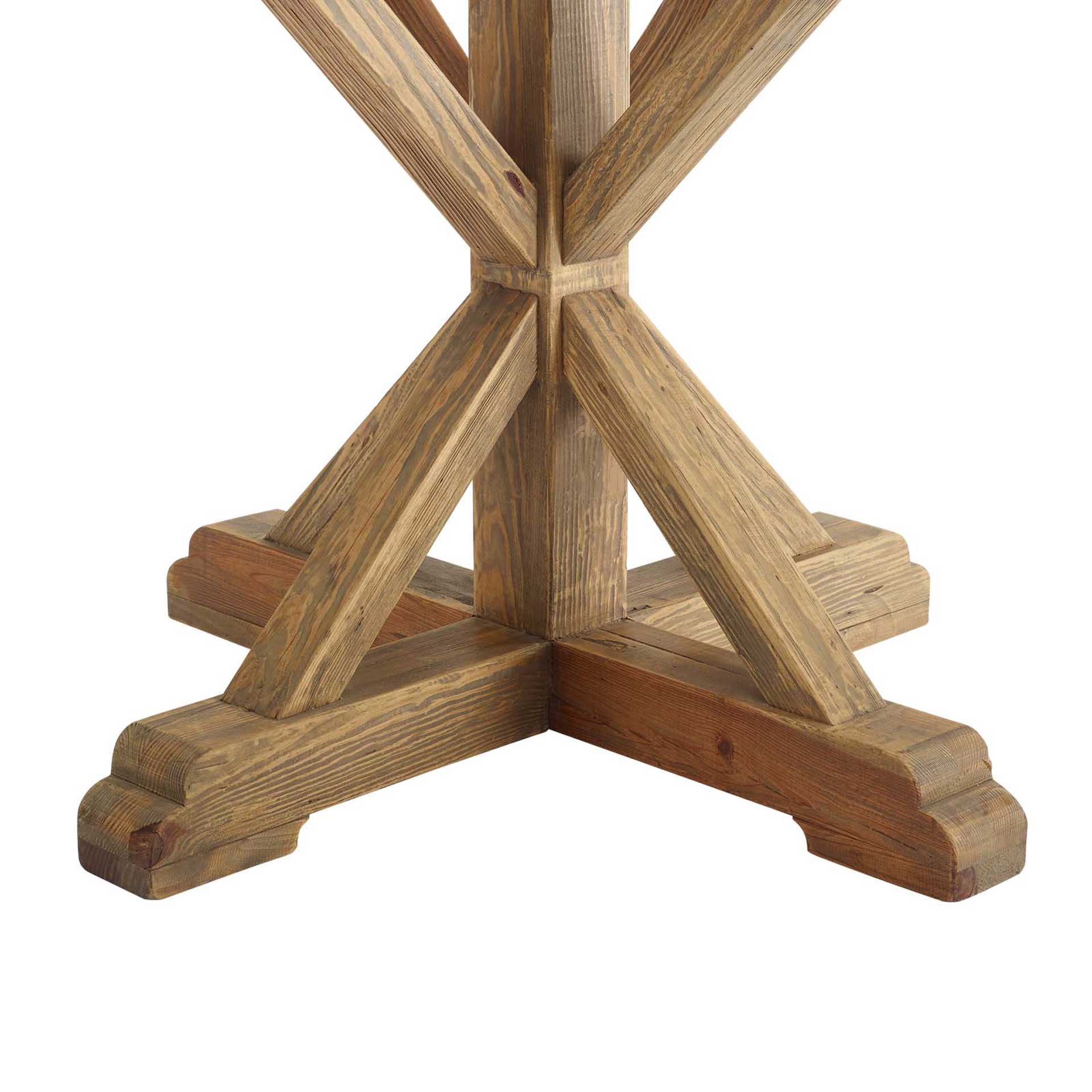 Saga Round Pine Wood Dining Table Brown - Image 12