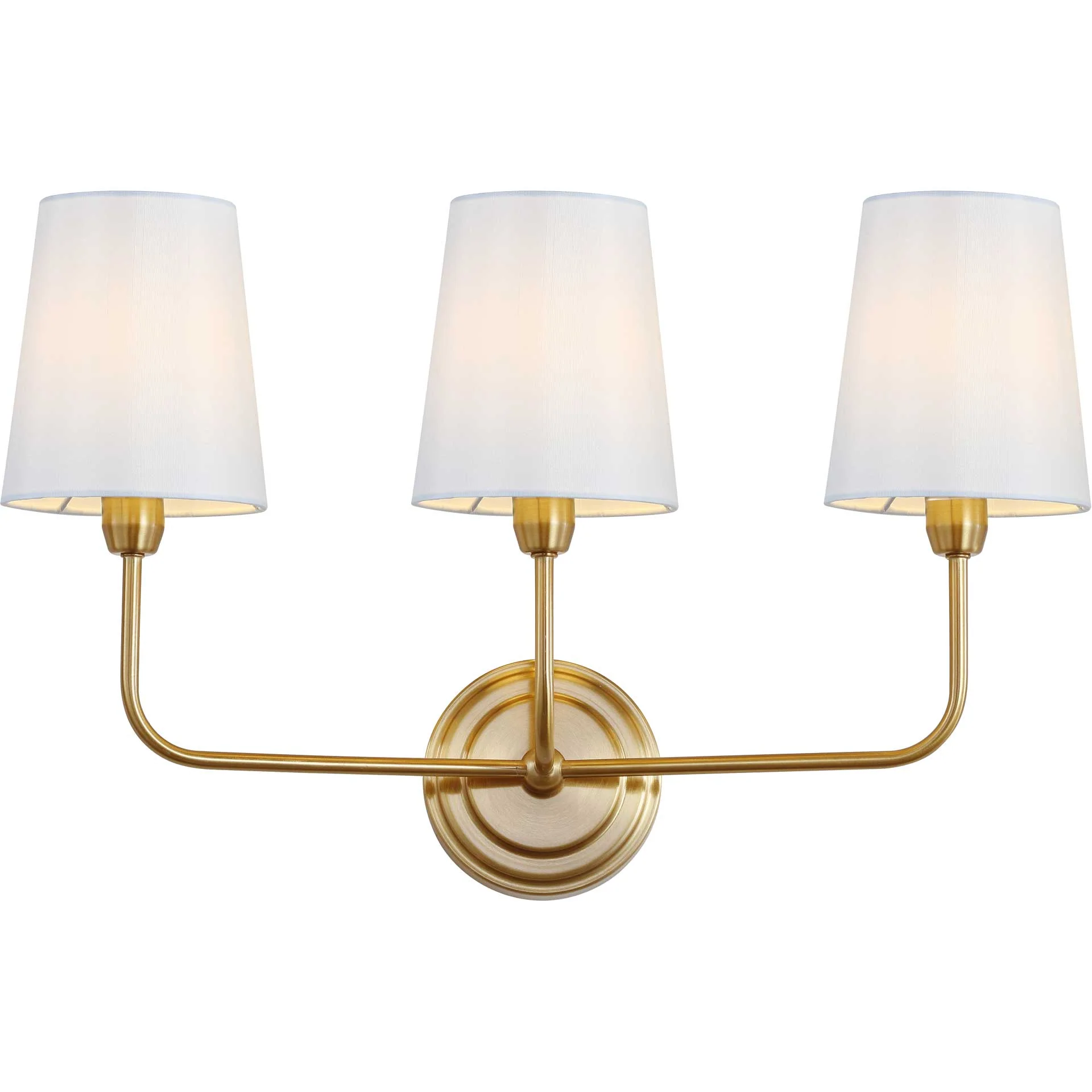 Saga Three Light Wall Sconce Brass Gold - Image 2