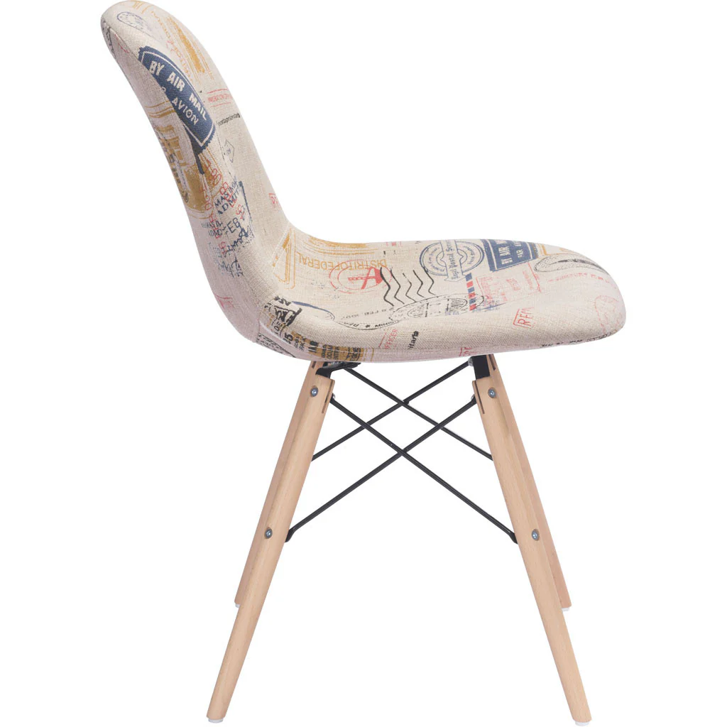 Salerno Side Chair Vintage Postage Print - Image 2
