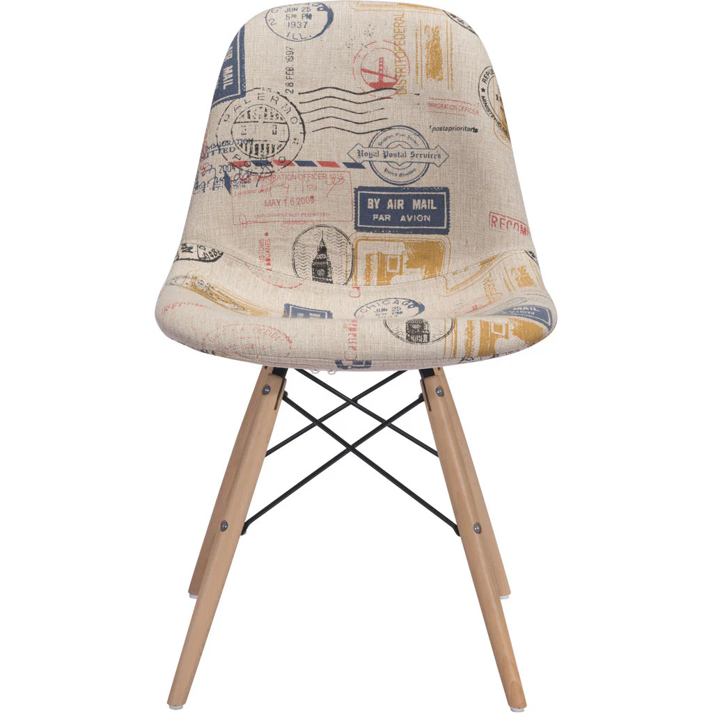 Salerno Side Chair Vintage Postage Print - Image 3