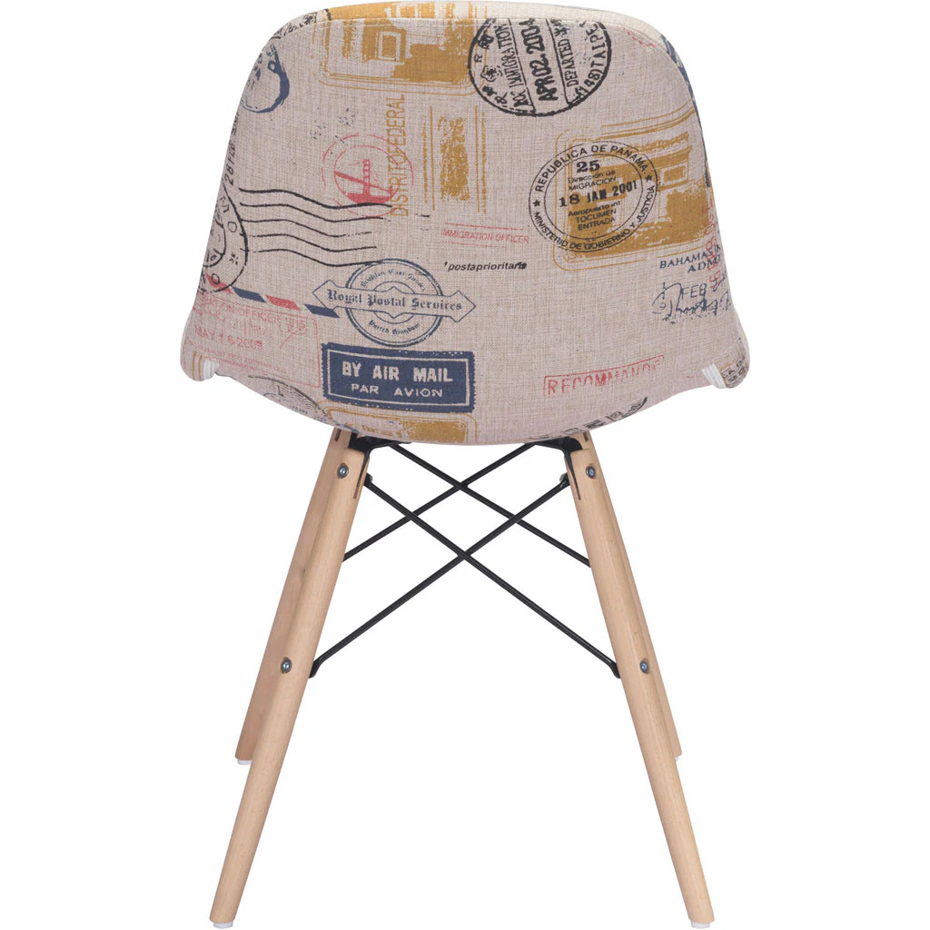 Salerno Side Chair Vintage Postage Print - Image 4