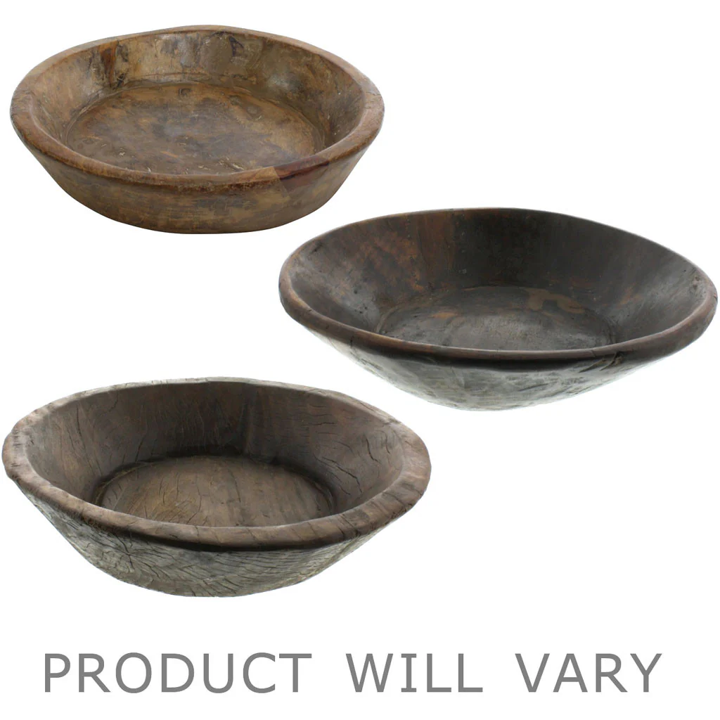 Salvaged Wood Dough Bowl Large - Image 2