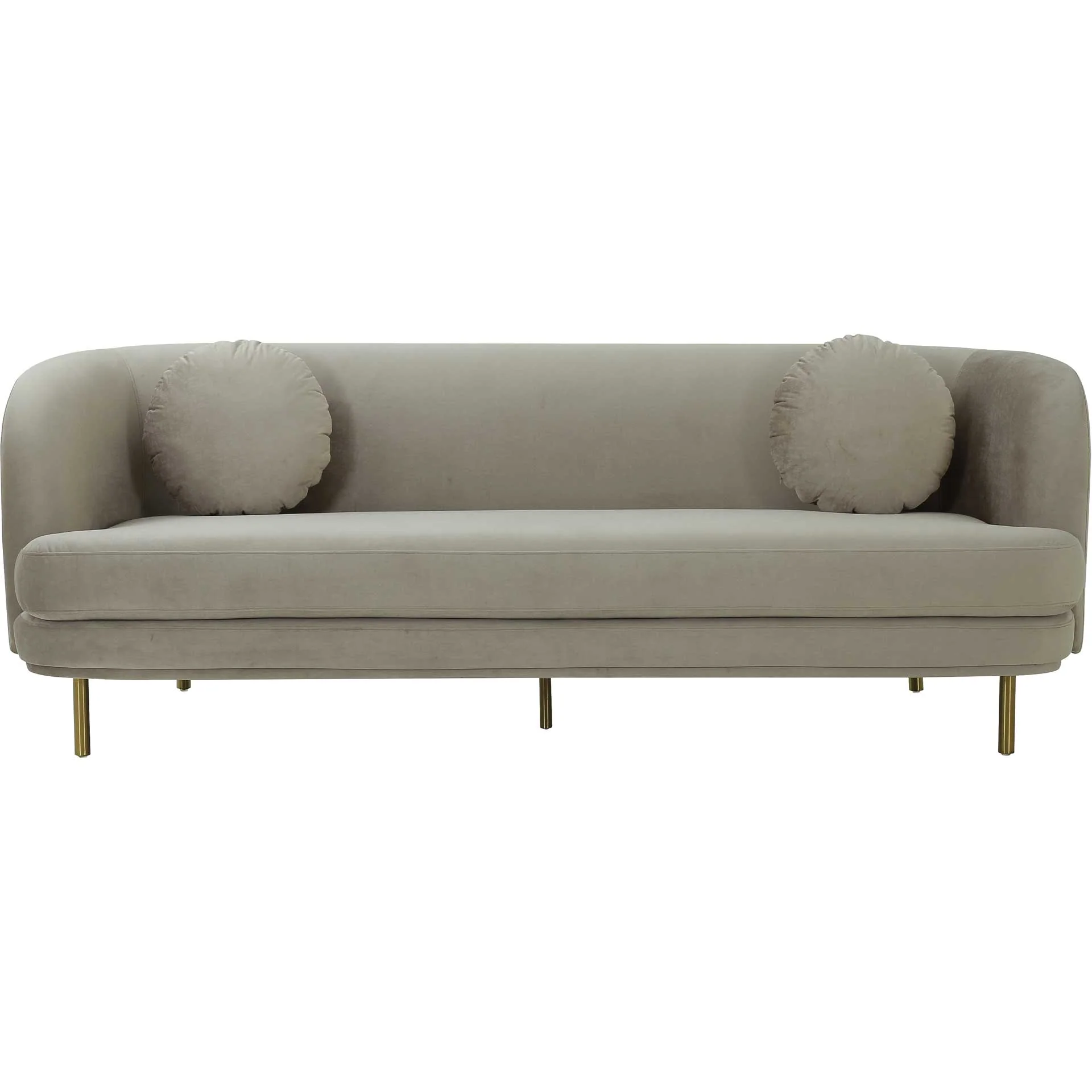 Sammi Velvet Sofa Alabaster - Image 2