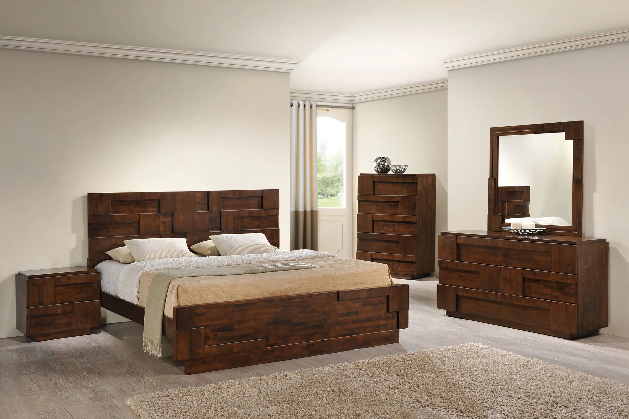 San Marino Bed Walnut - Image 4
