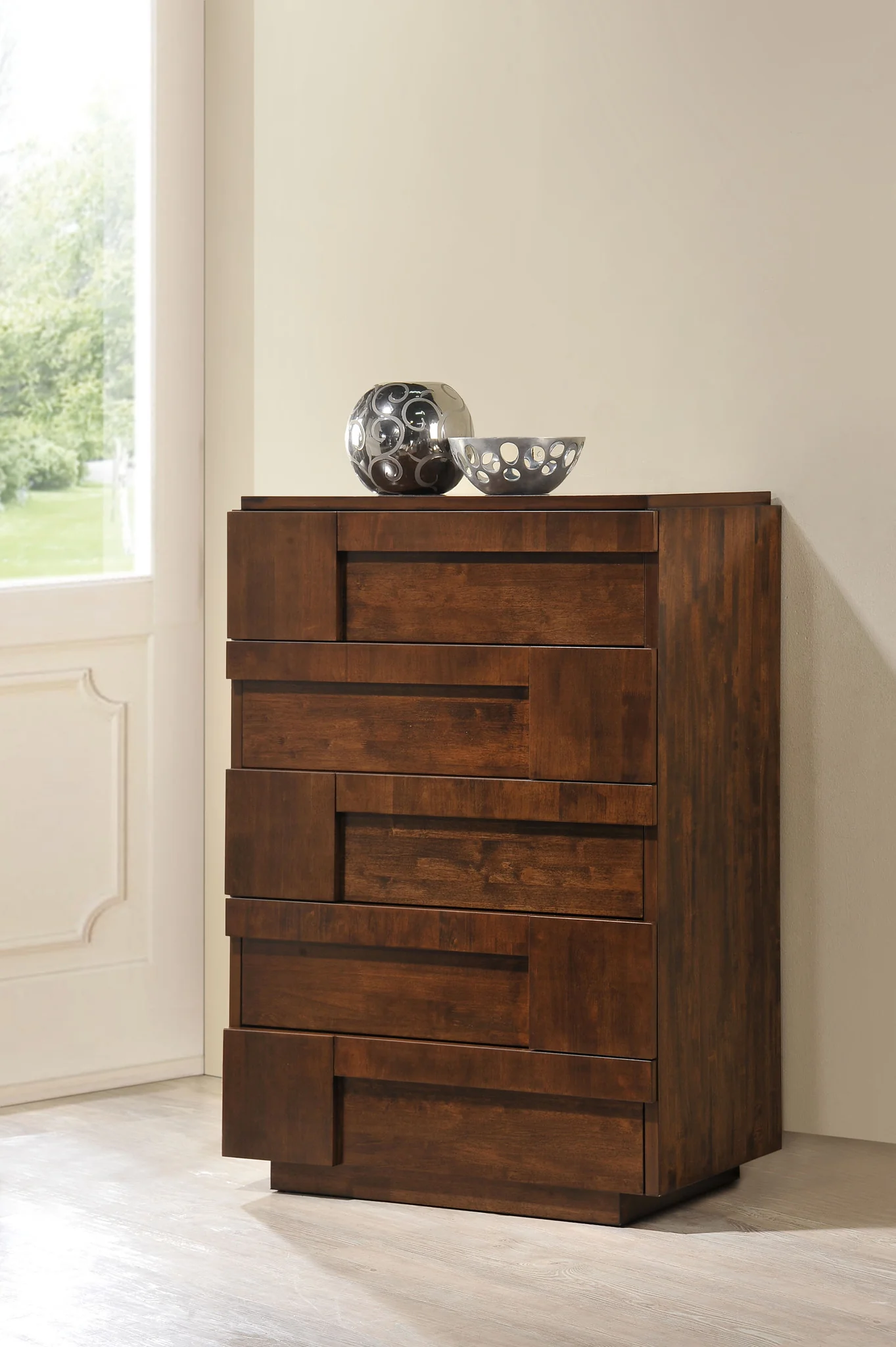San Marino High Chest Walnut - Image 5