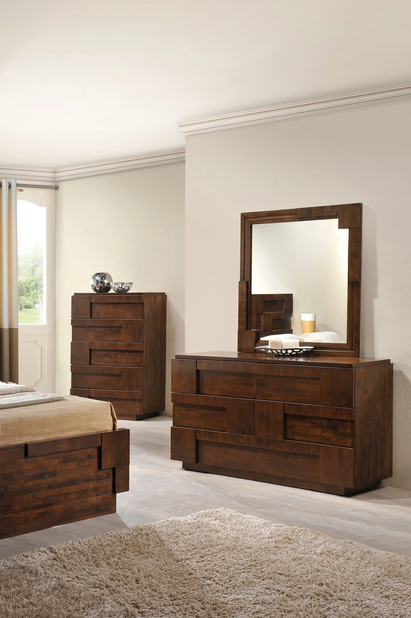 San Marino Mirror Walnut - Image 3
