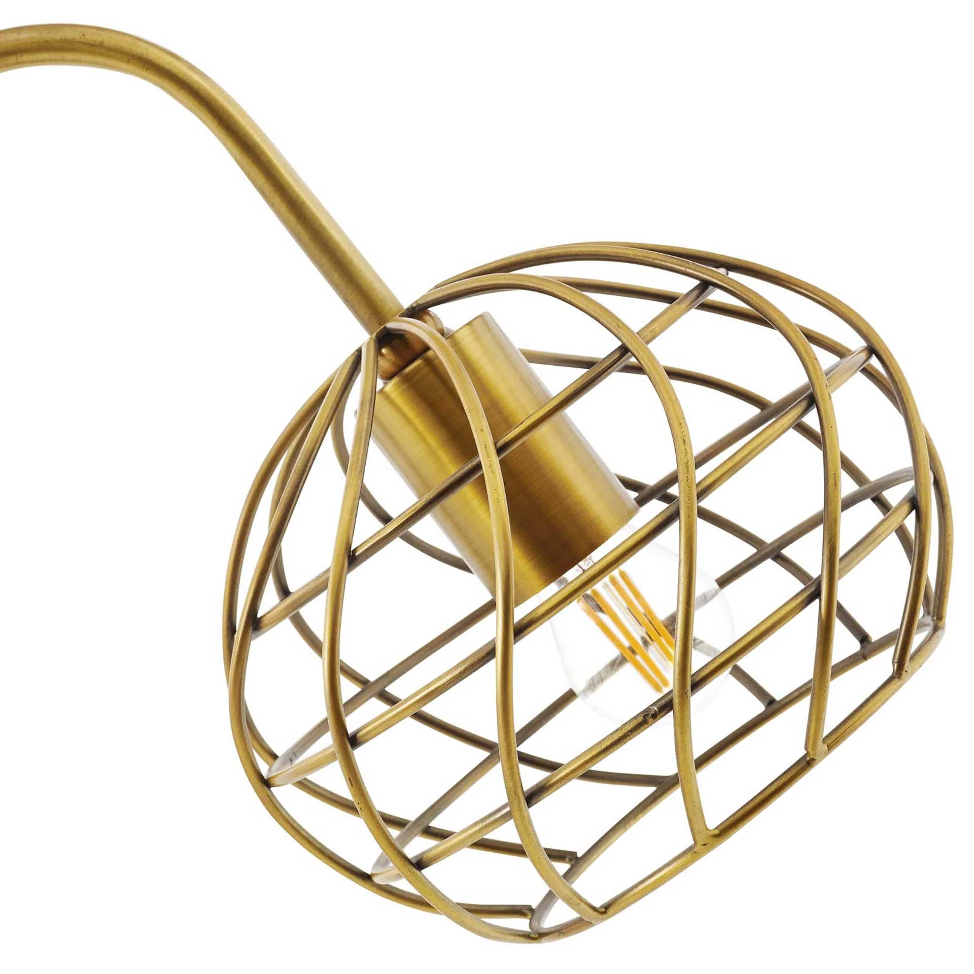 Sandy White Marble Table Lamp Brass Gold/White - Image 2