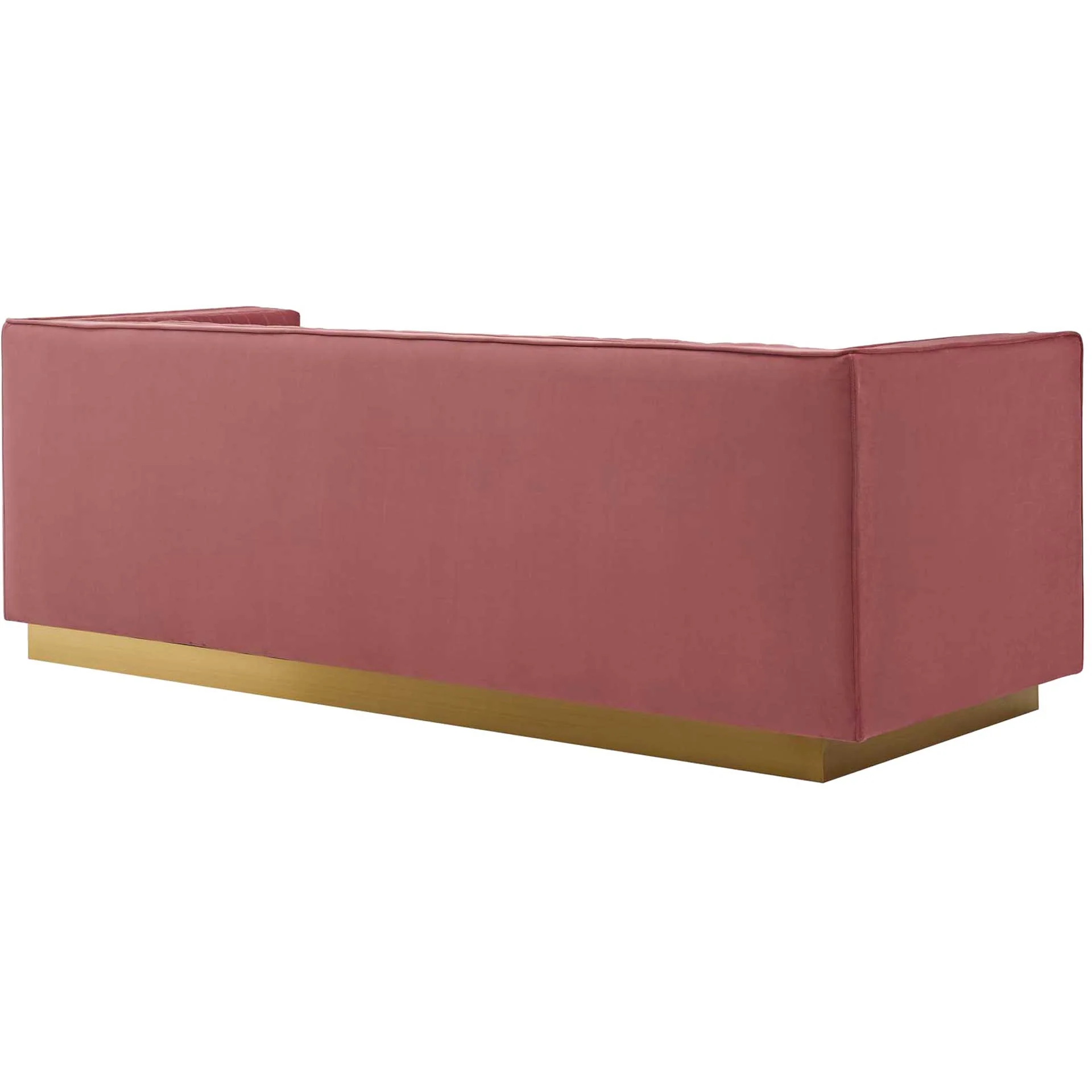 Sangamon Velvet Sofa Dusty Rose - Image 4