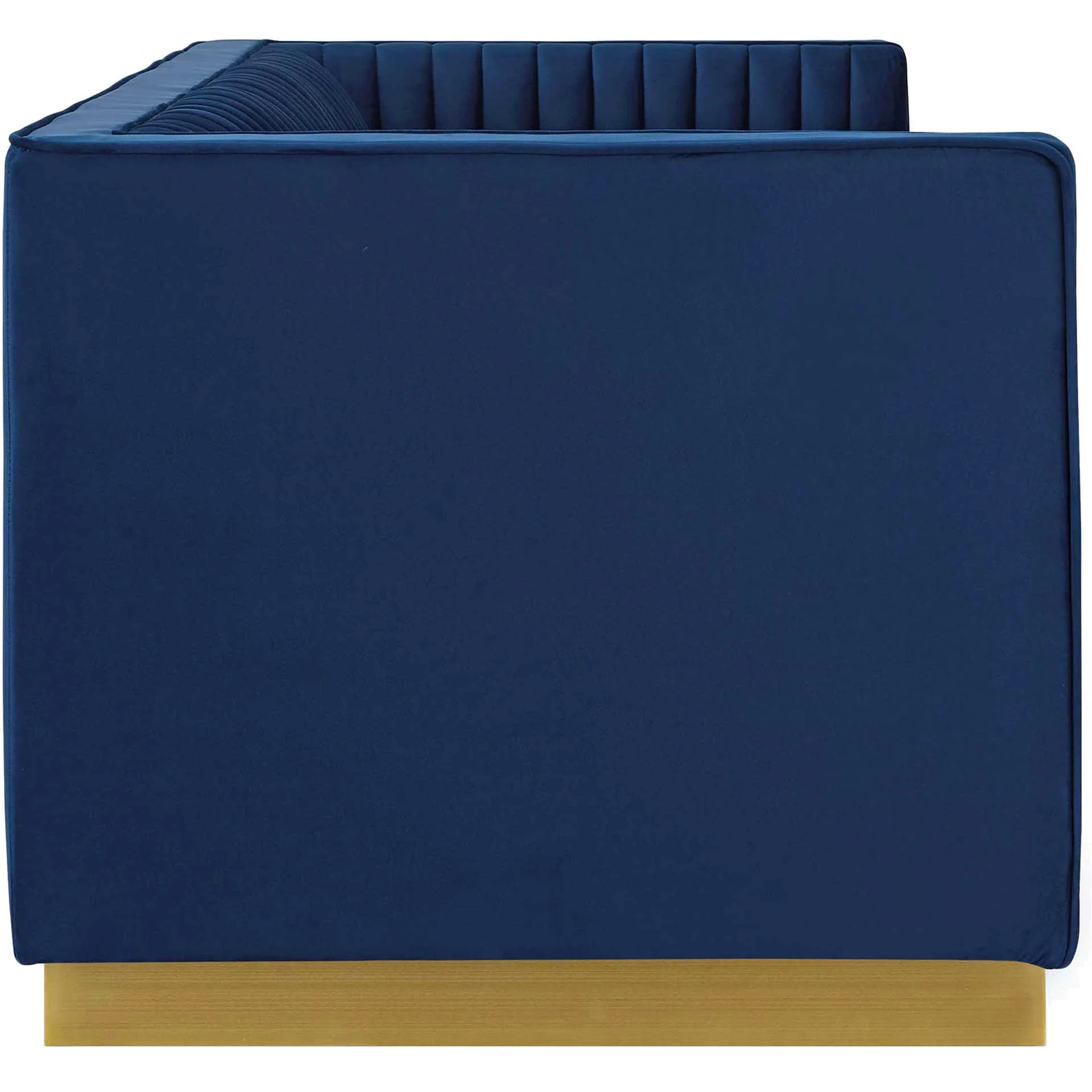 Sangamon Velvet Sofa Navy - Image 3