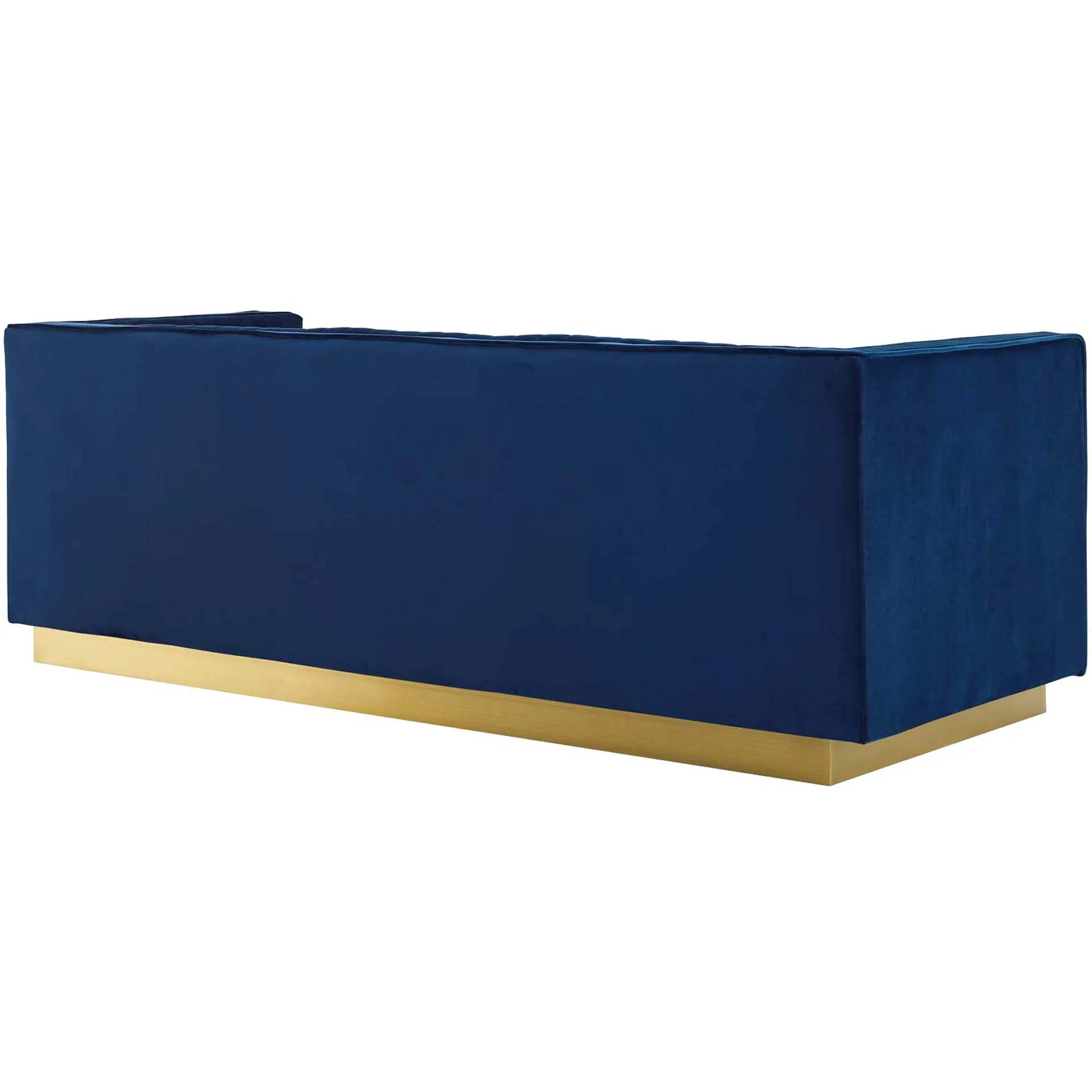 Sangamon Velvet Sofa Navy - Image 4