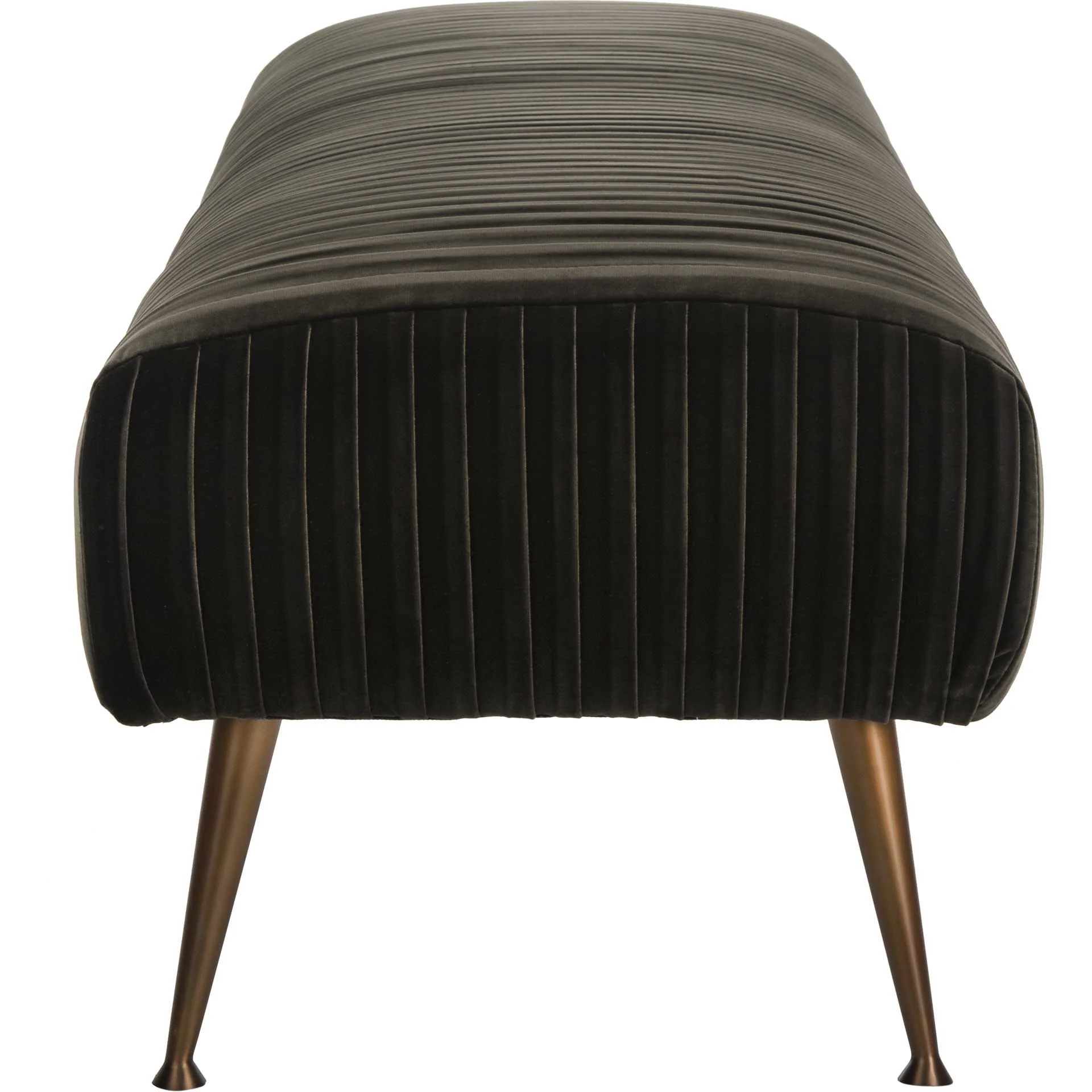Sanguine Velvet Bench Antique Brass/Giotto Shale - Image 3