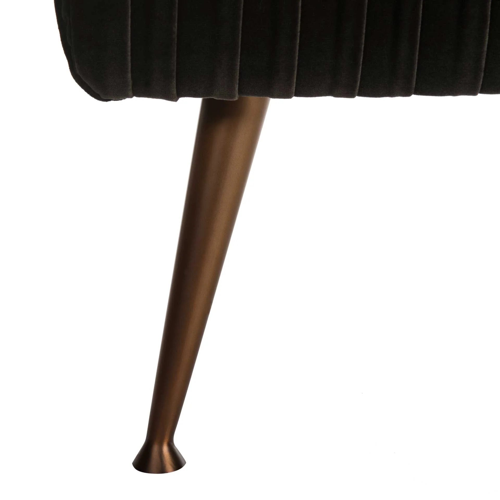 Sanguine Velvet Bench Antique Brass/Giotto Shale - Image 6