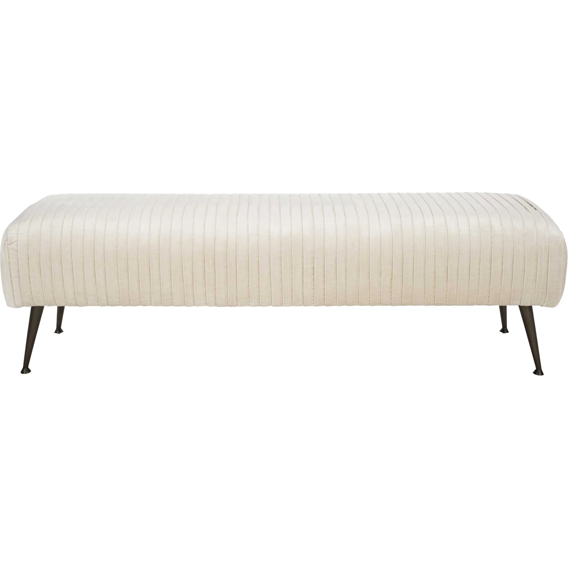Sanguine Velvet Bench Antique Bronze/Bella White - Image 2