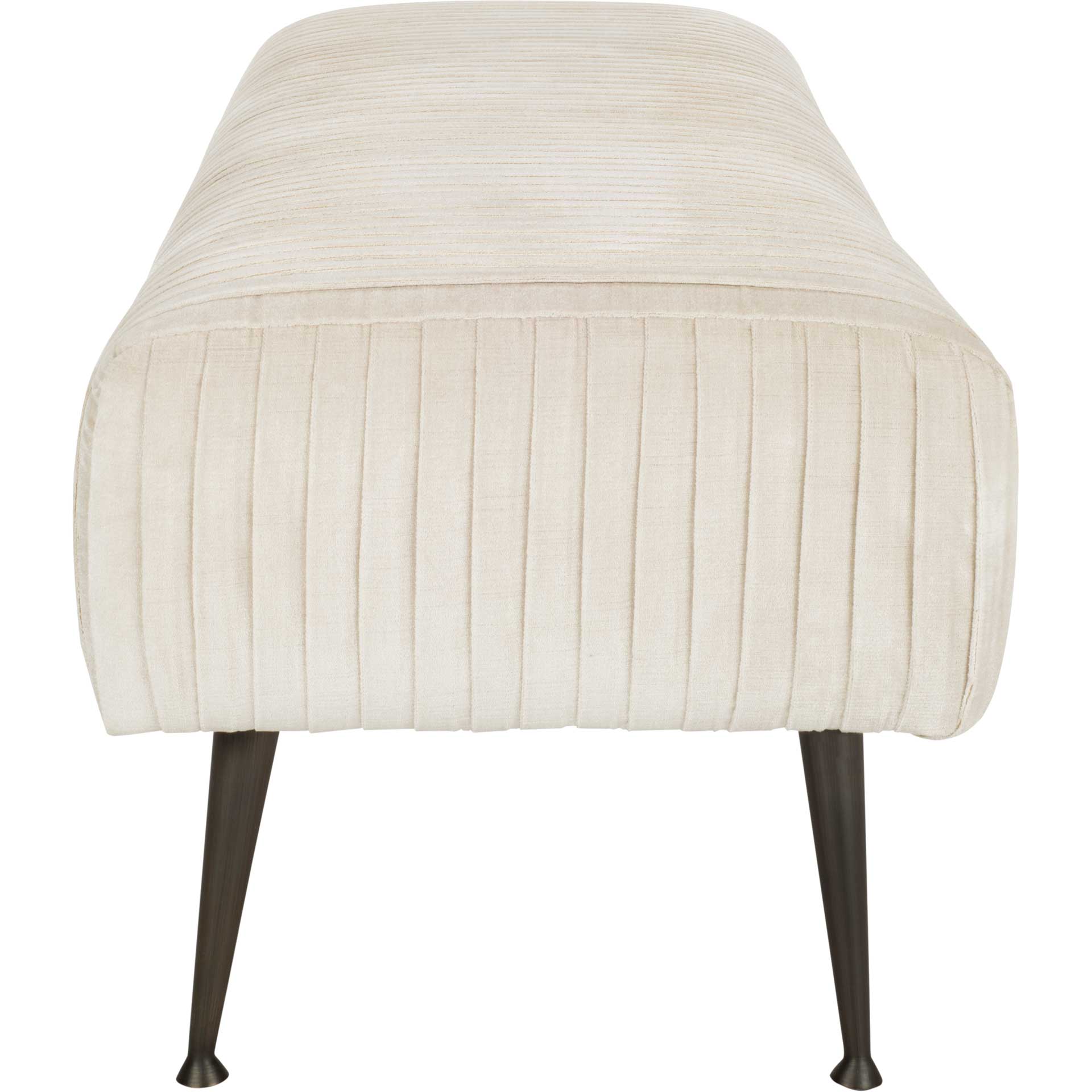 Sanguine Velvet Bench Antique Bronze/Bella White - Image 3