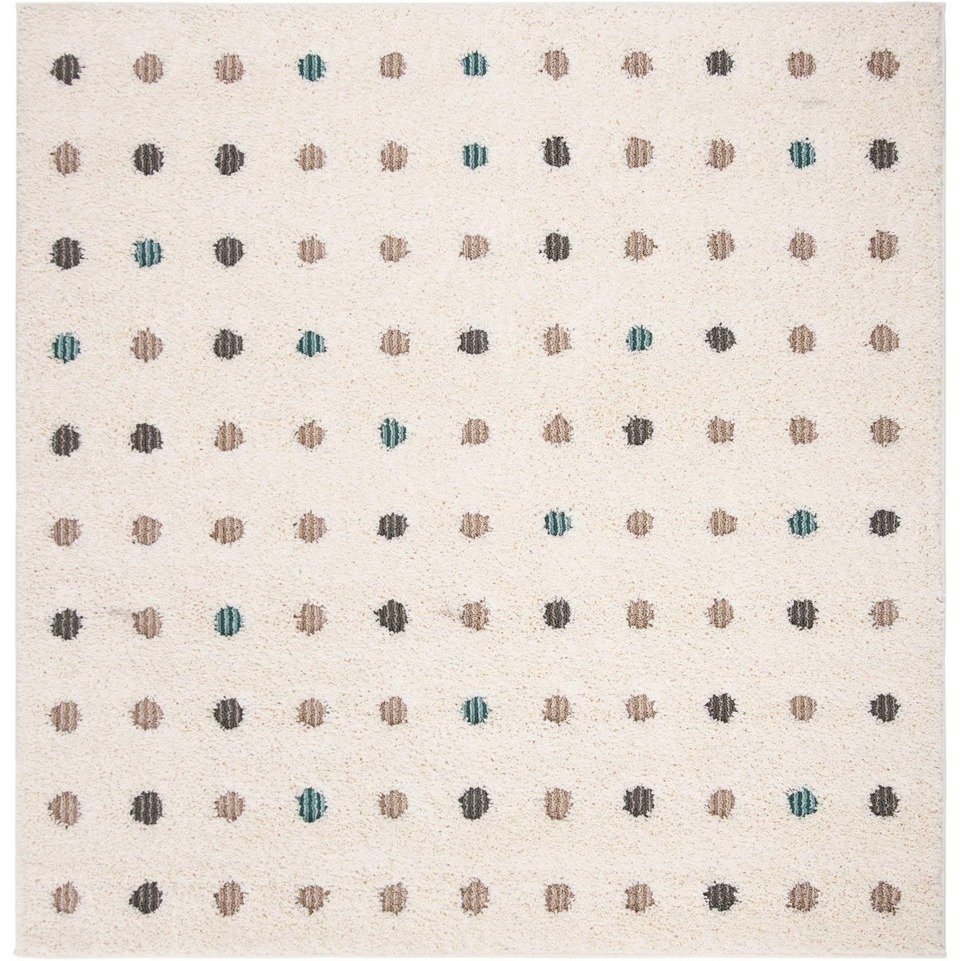Santorini Shag Dots Cream/Multi Area Rug - Image 2
