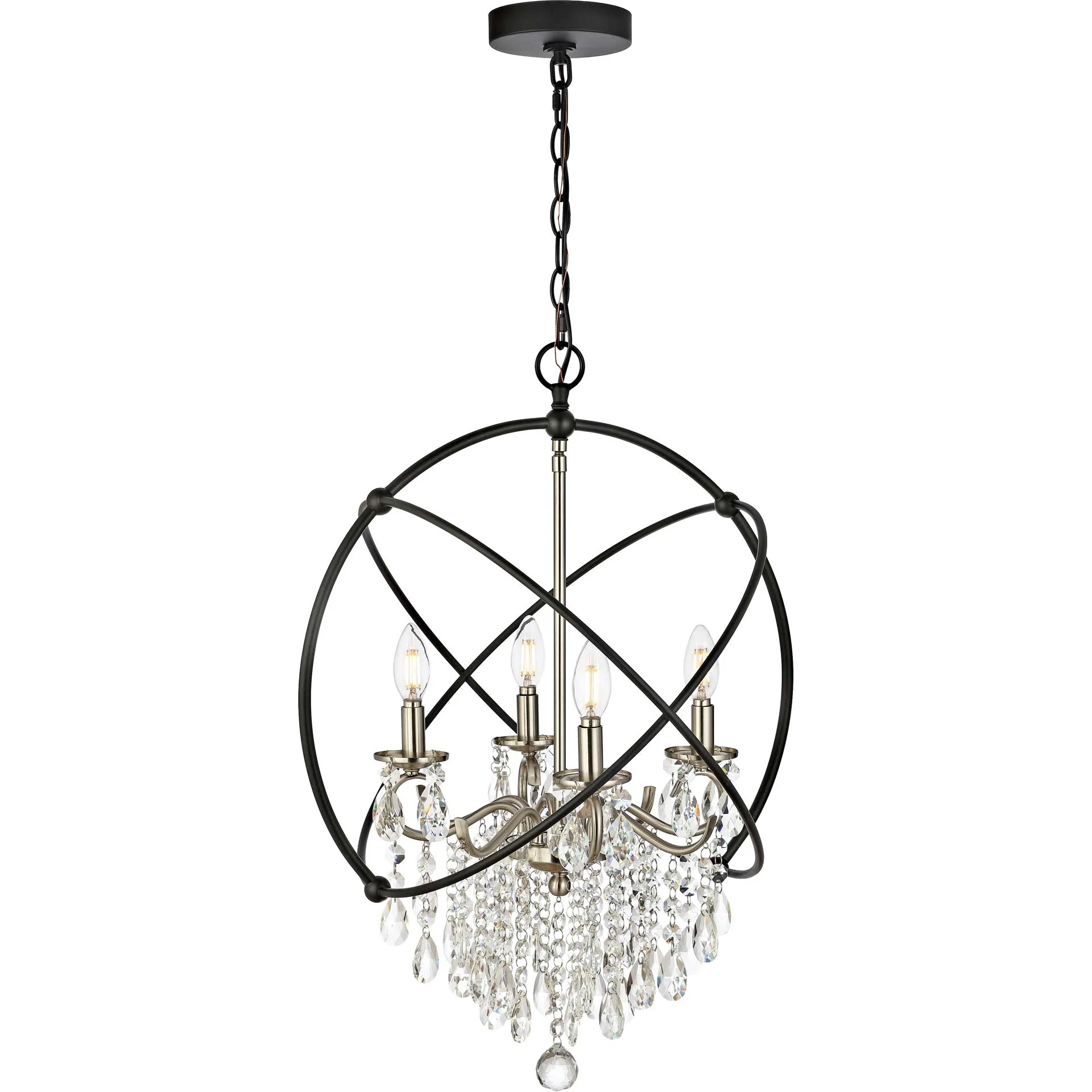 Sarah Pendant Nickel/Black - Image 2