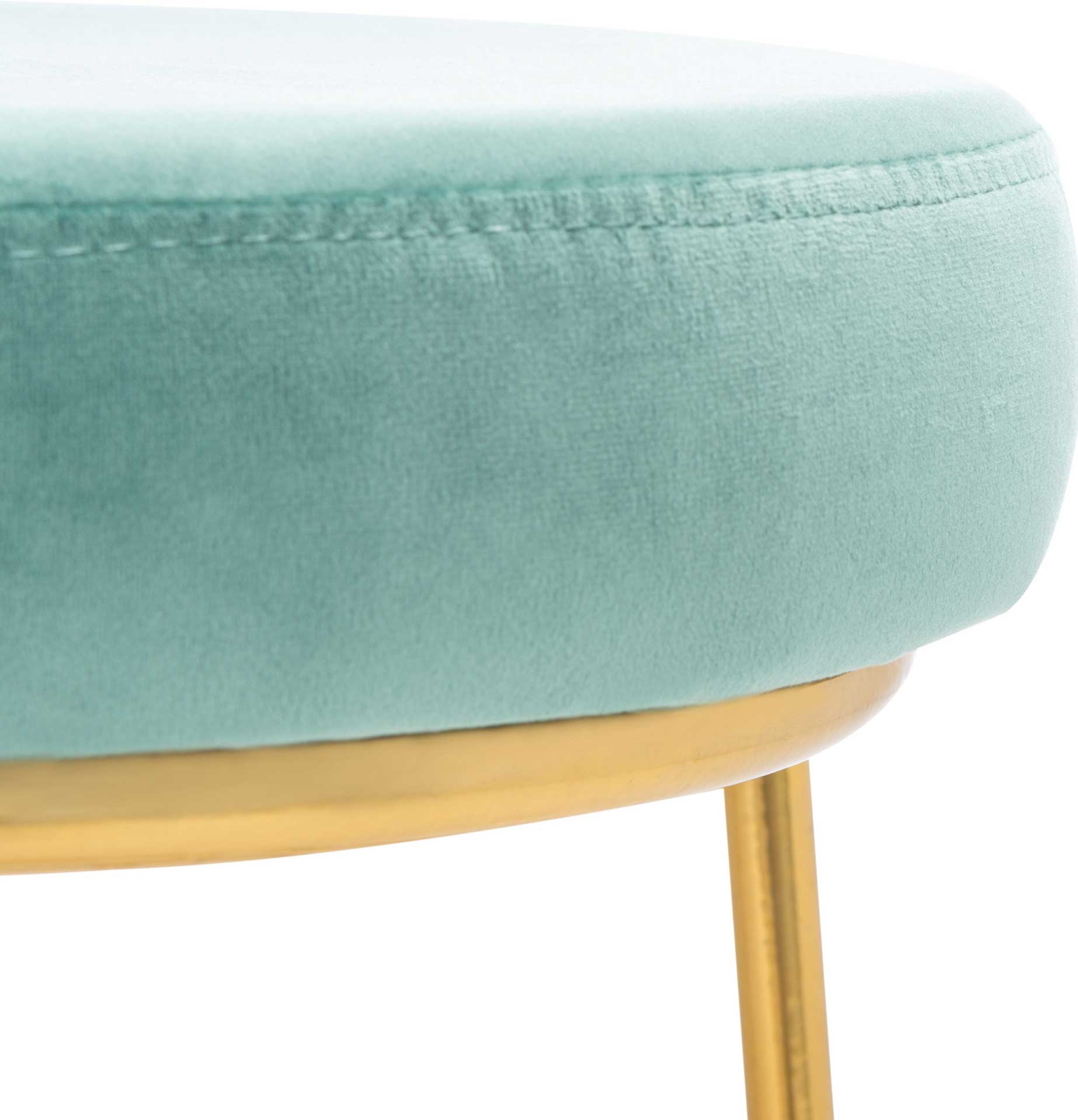 Sarah Round Bar Stool Seafoam/Gold - Image 3