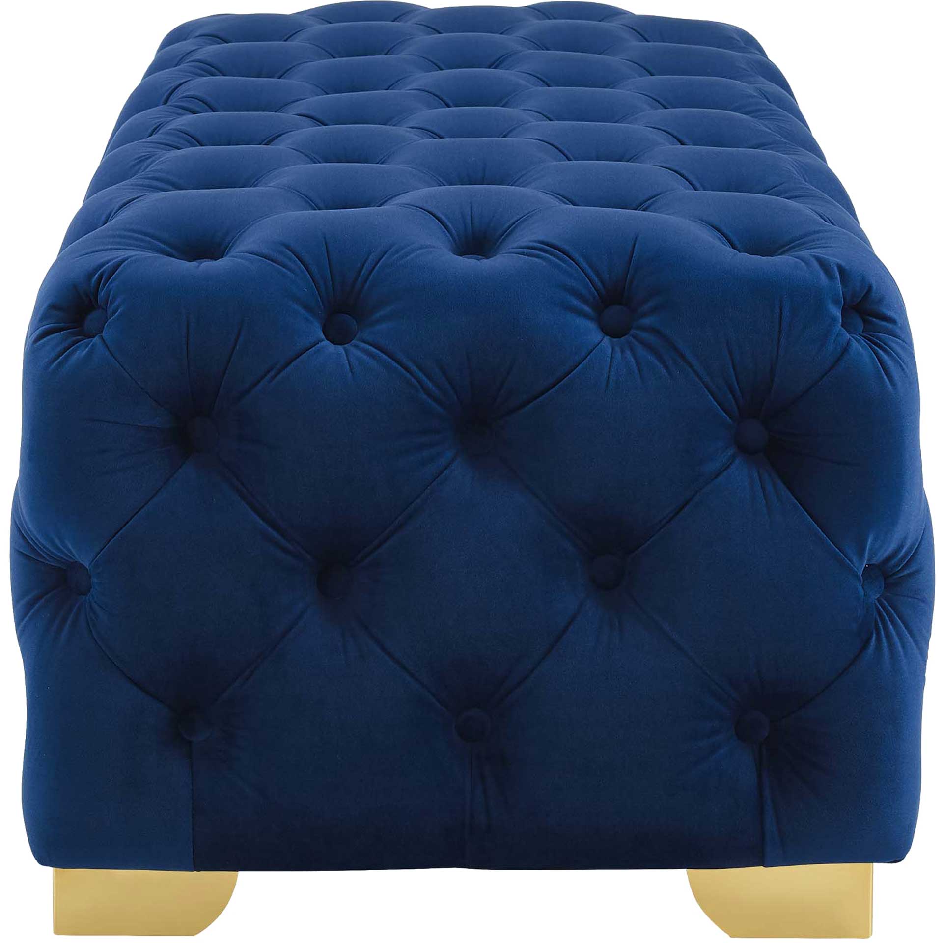 Sarah Velvet Bench Navy - Image 3