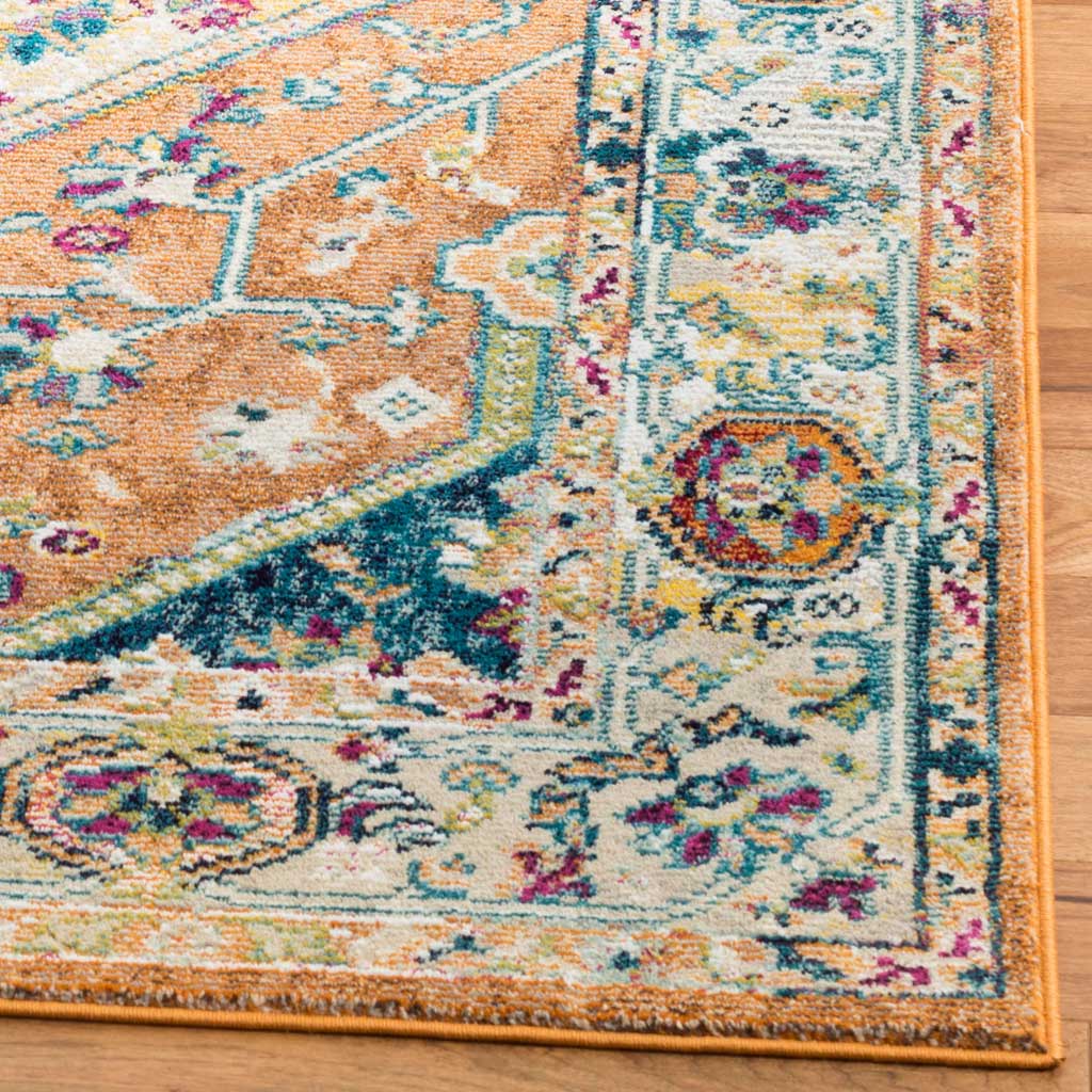 Savannah Orange/Teal Area Rug - Image 2
