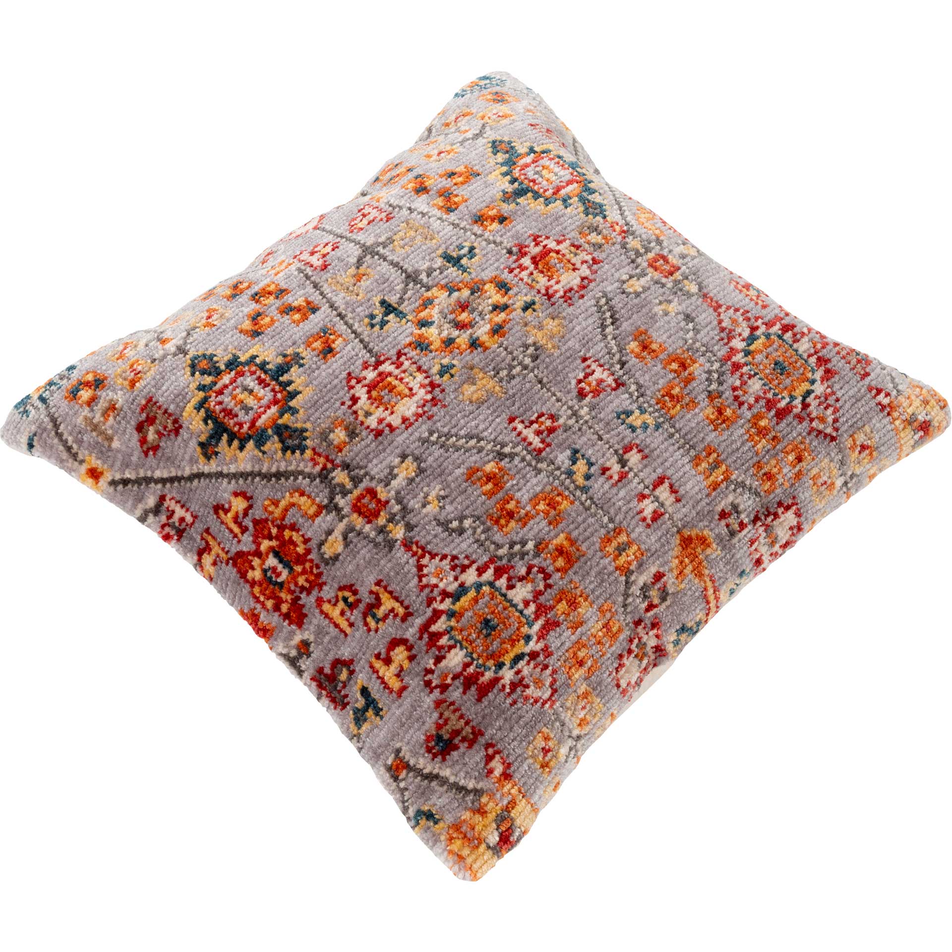Savion Pillow Beige/Bright Red/Burnt Orange - Image 2