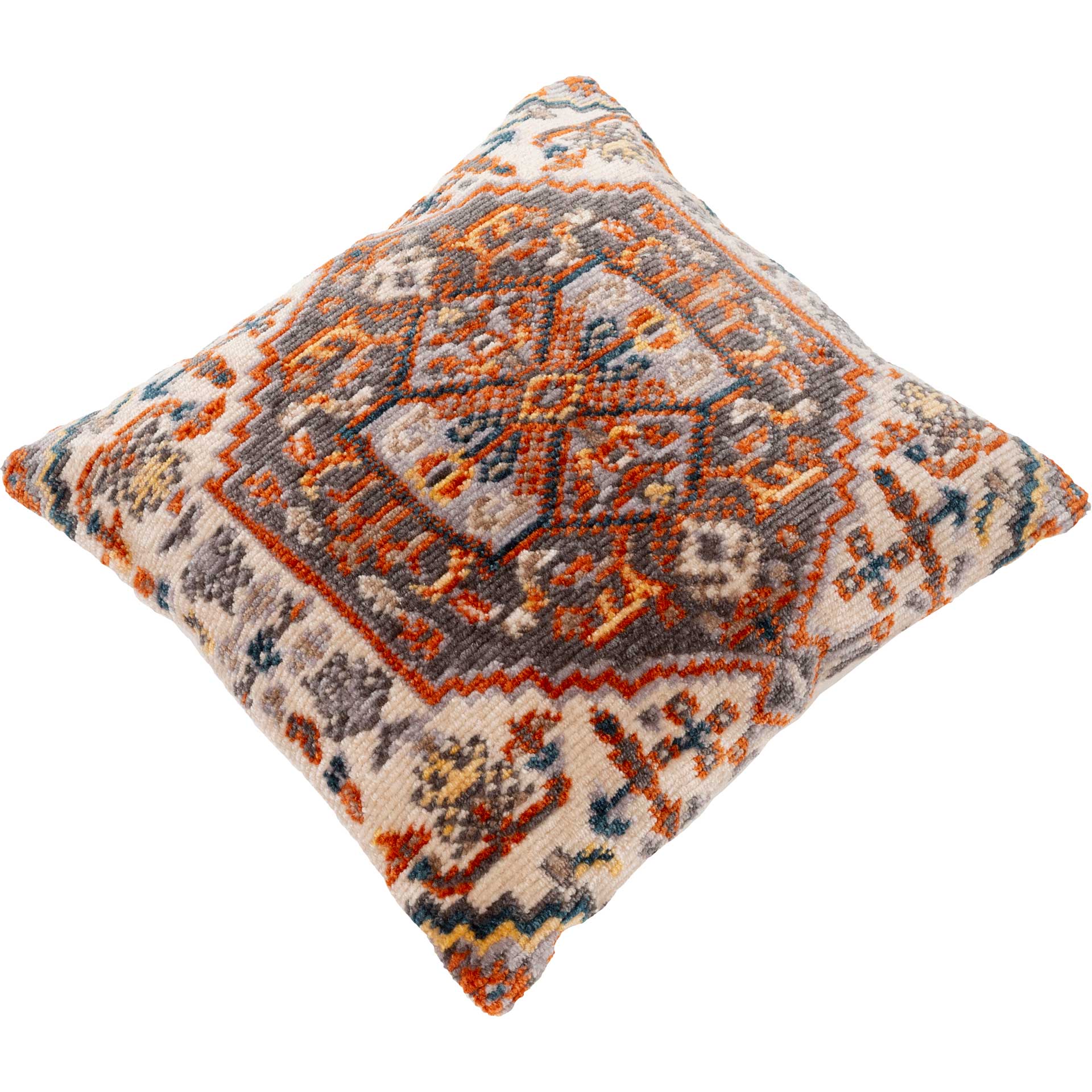 Savion Pillow Beige/Burnt Orange/Charcoal - Image 2